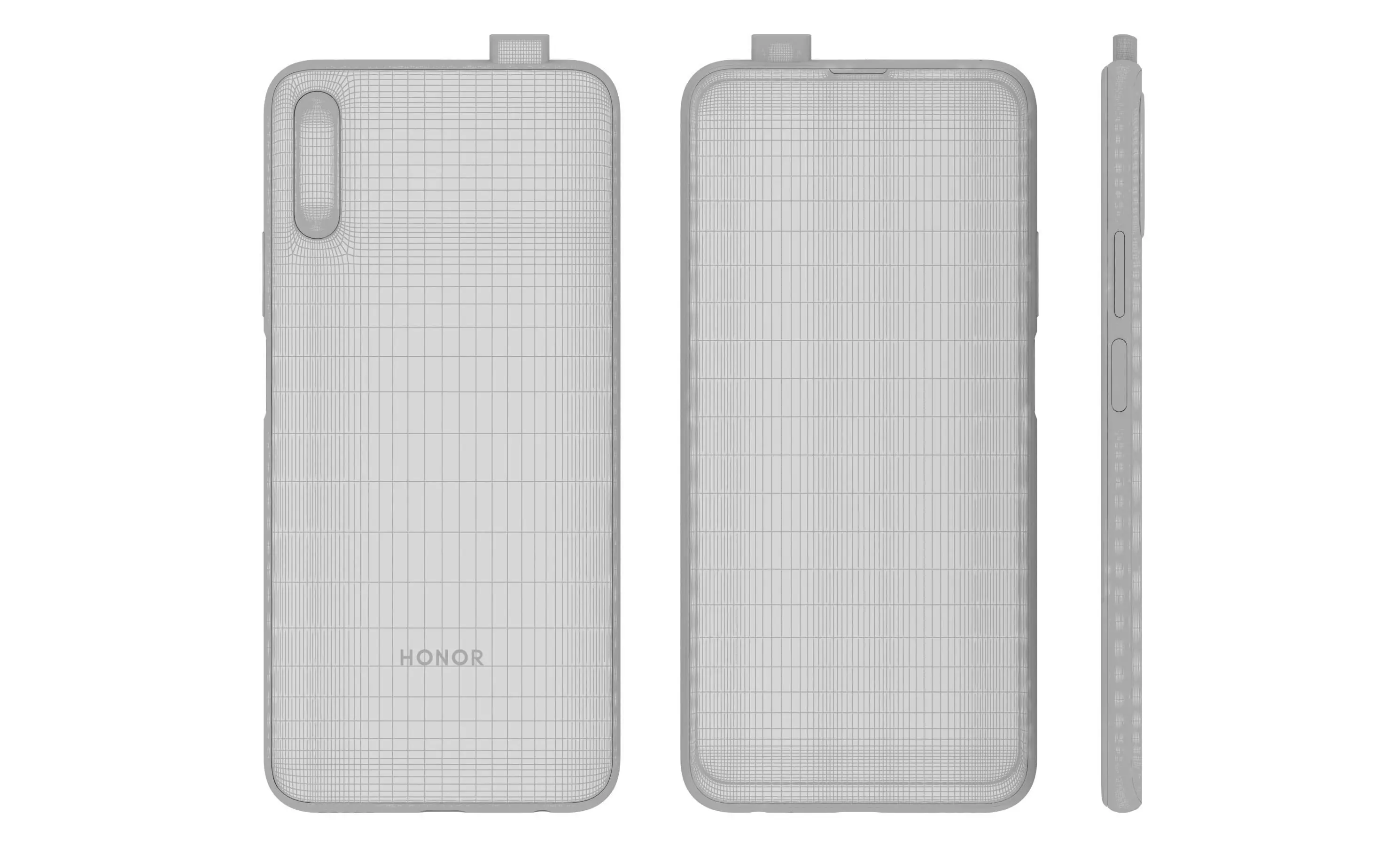 Honor 9X All Colors High Poly  3D model_25