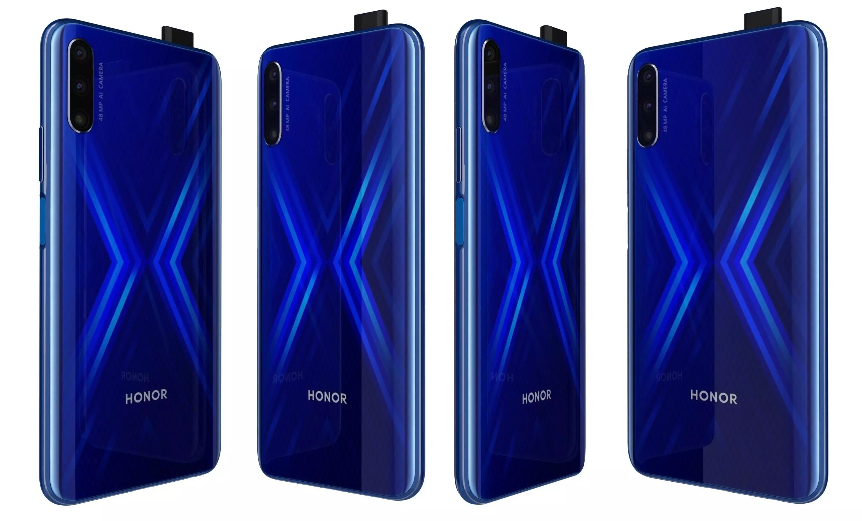 Honor 9X Charm Sea Blue High Poly High Poly 3D model_24