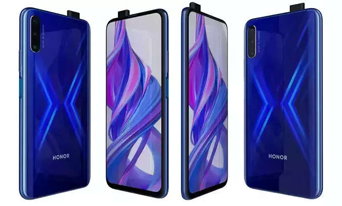 Honor 9X Charm Sea Blue High Poly  High Poly 