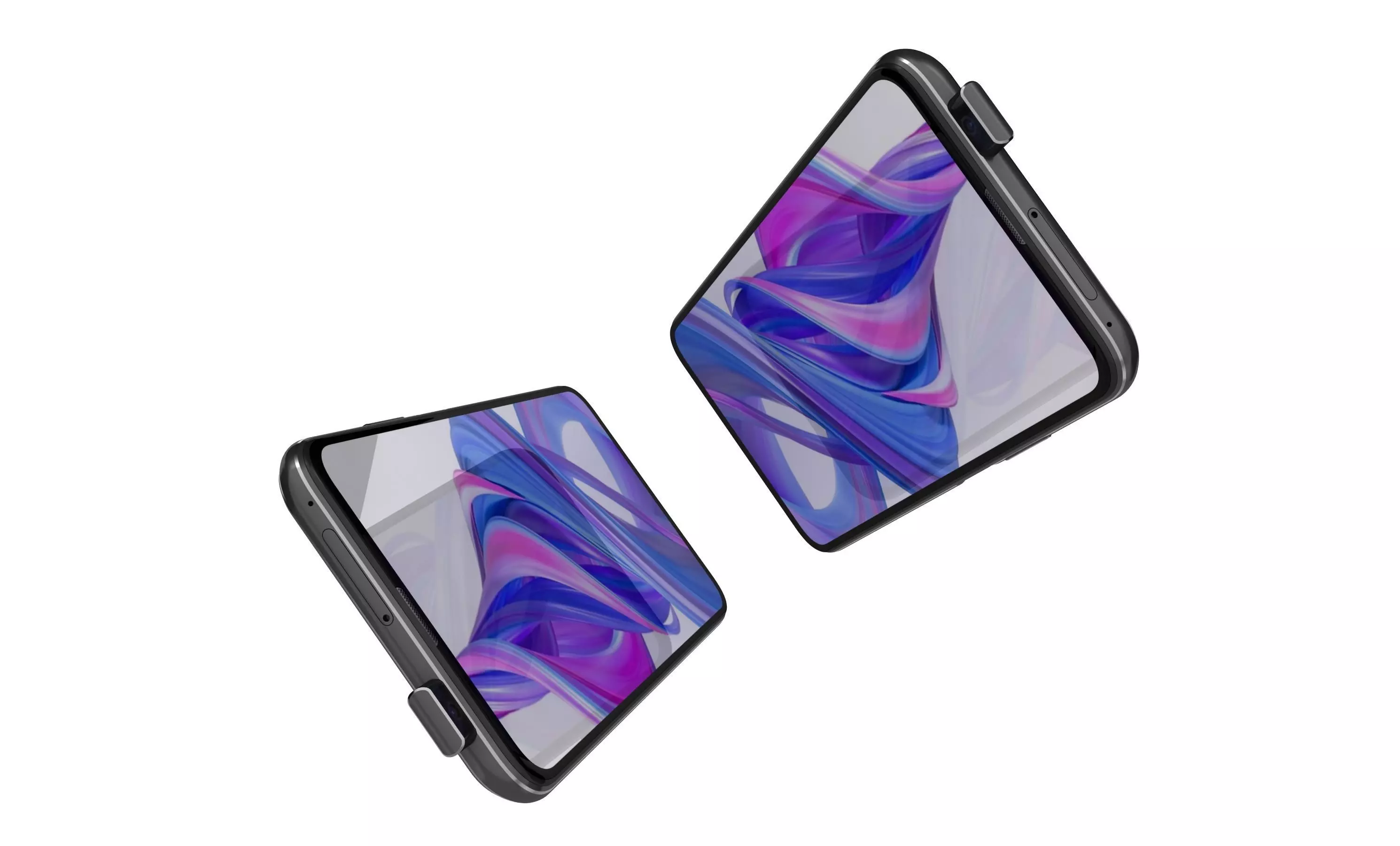 Honor 9X Magic Night Black High Poly 3D model_3