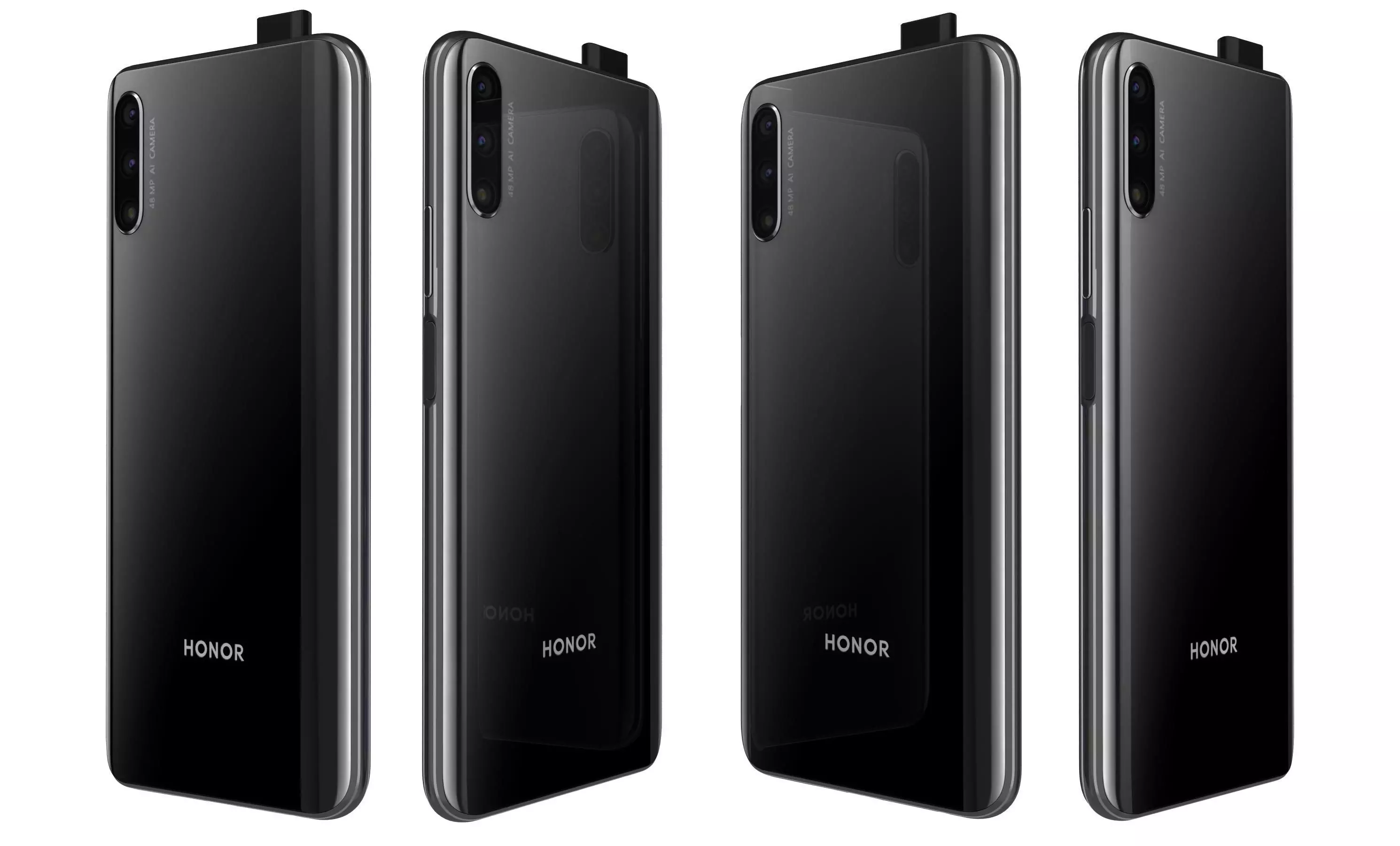 Honor 9X Magic Night Black High Poly 3D model_26