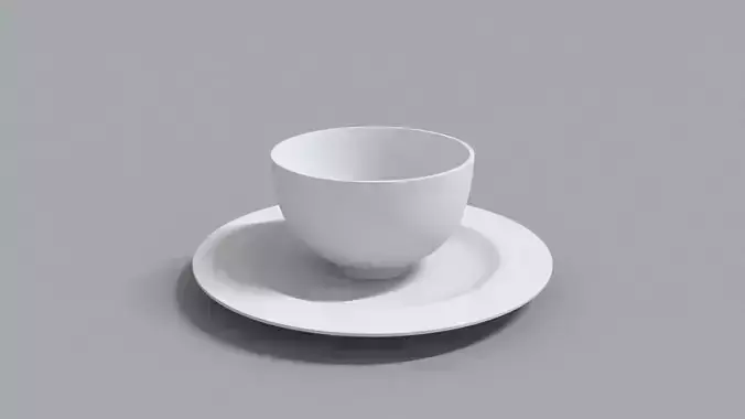 laos Plate and Small Bowl