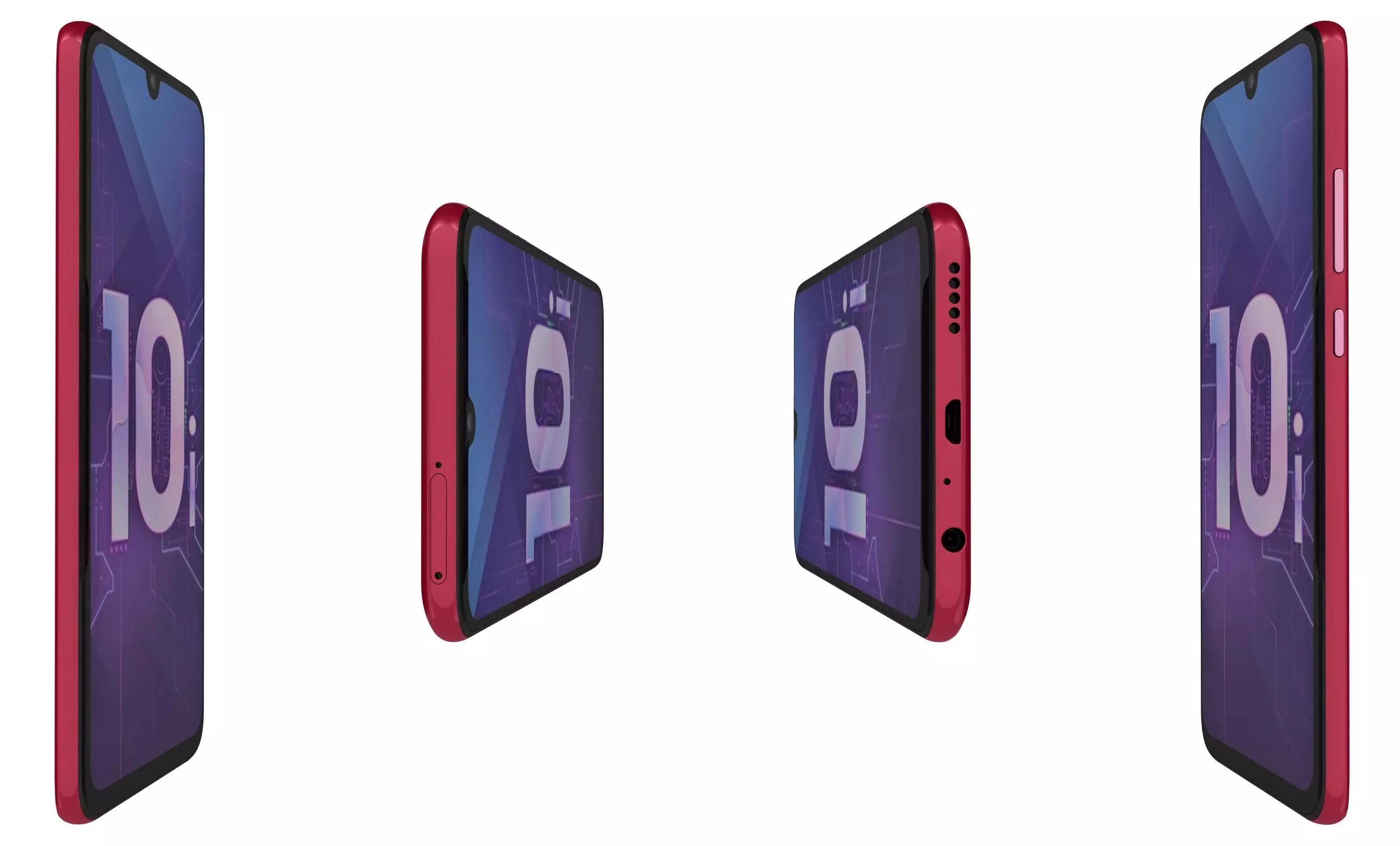 Honor 20 Lite All Colors High Poly  3D model_3