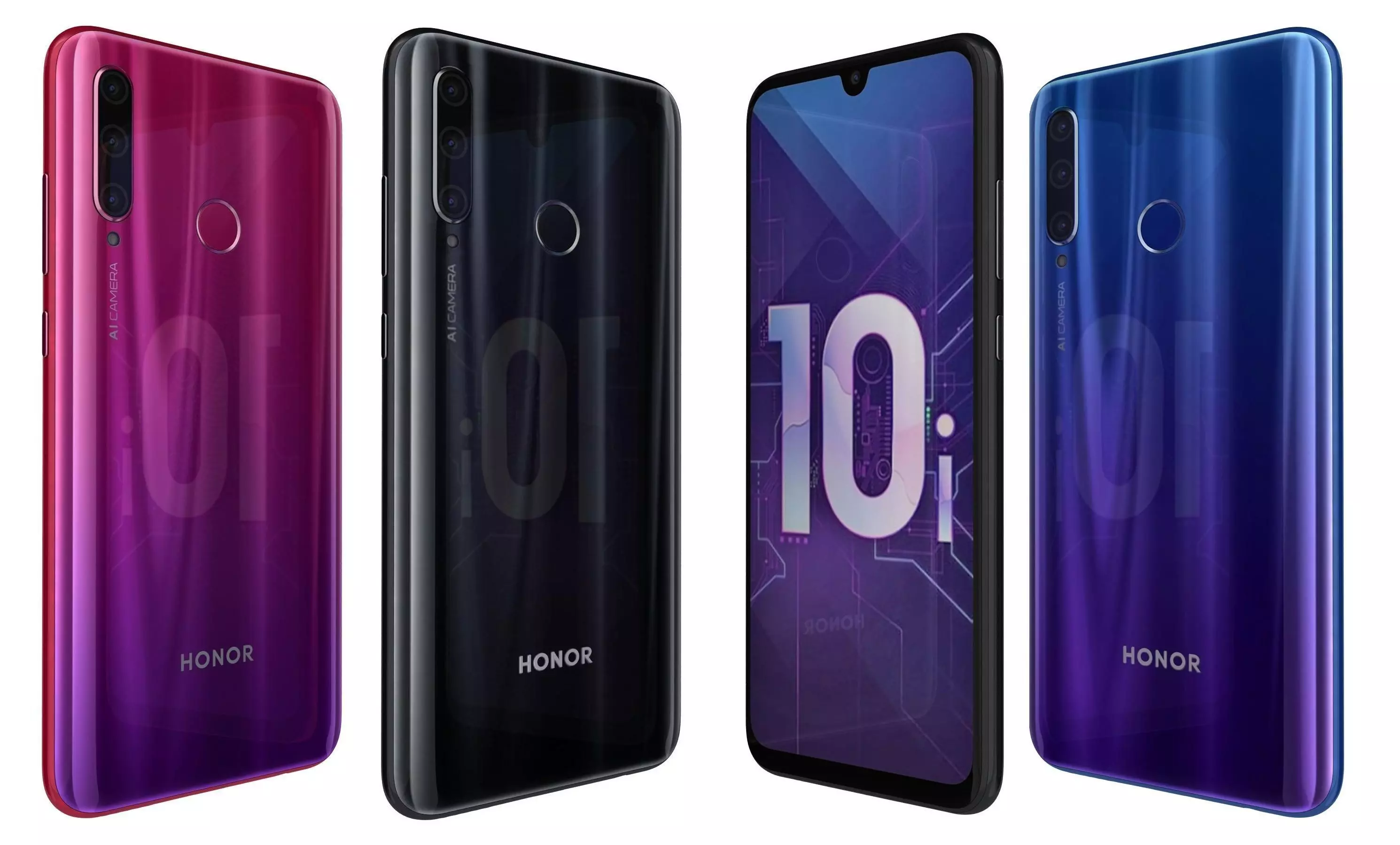 Honor 20 Lite All Colors High Poly  3D model_0