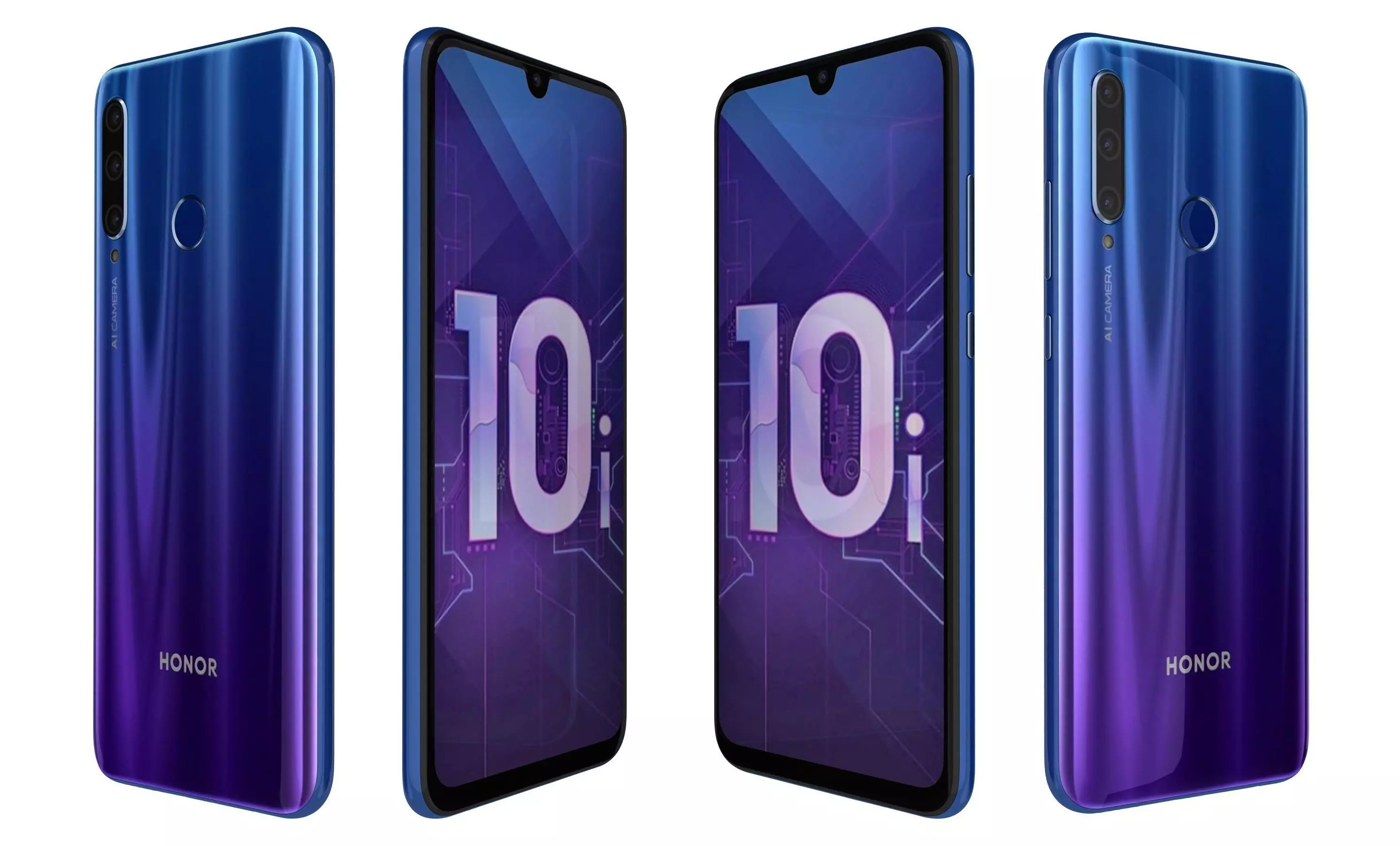 Honor 20 Lite All Colors High Poly  3D model_26