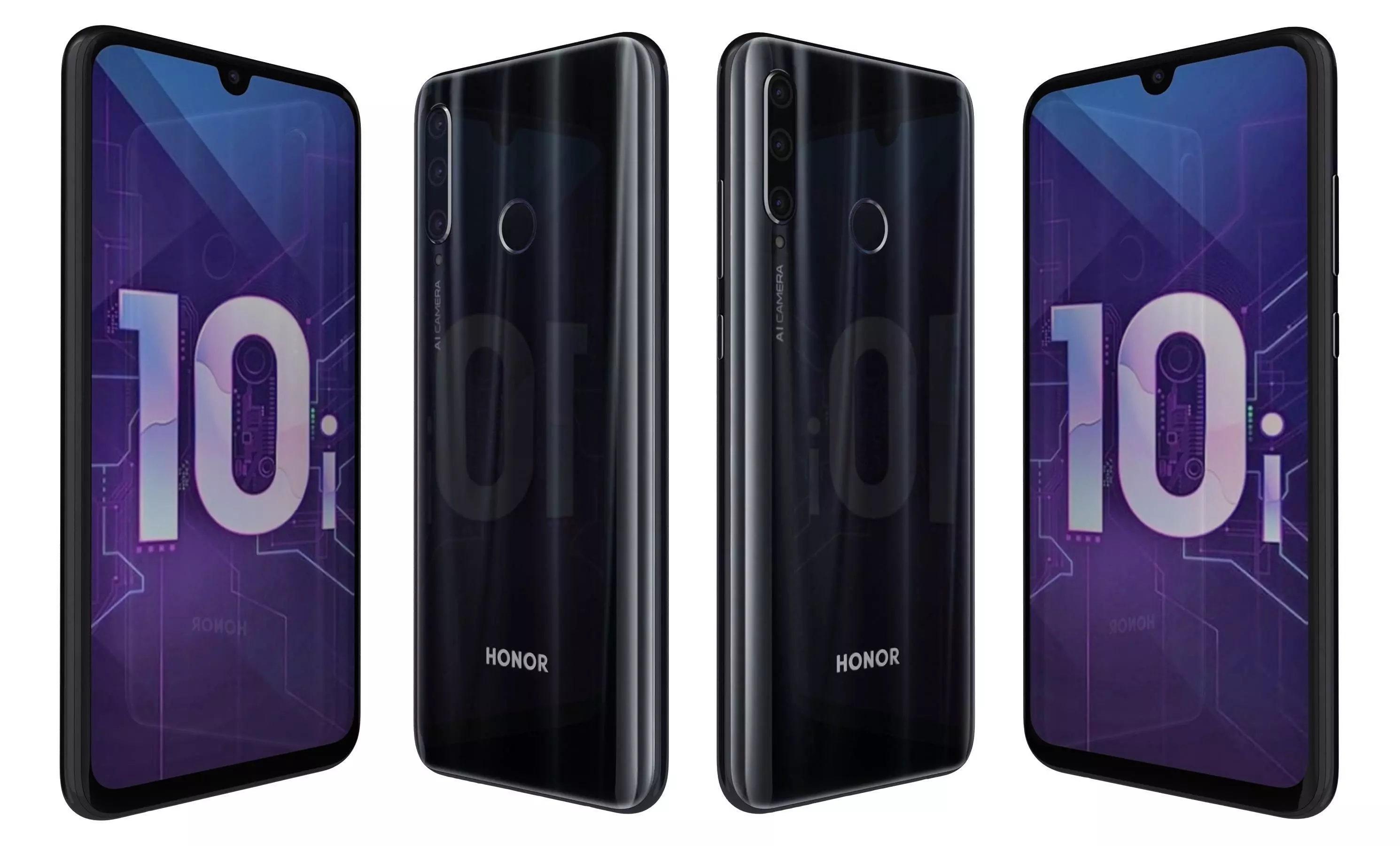 Honor 20 Lite All Colors High Poly  3D model_22