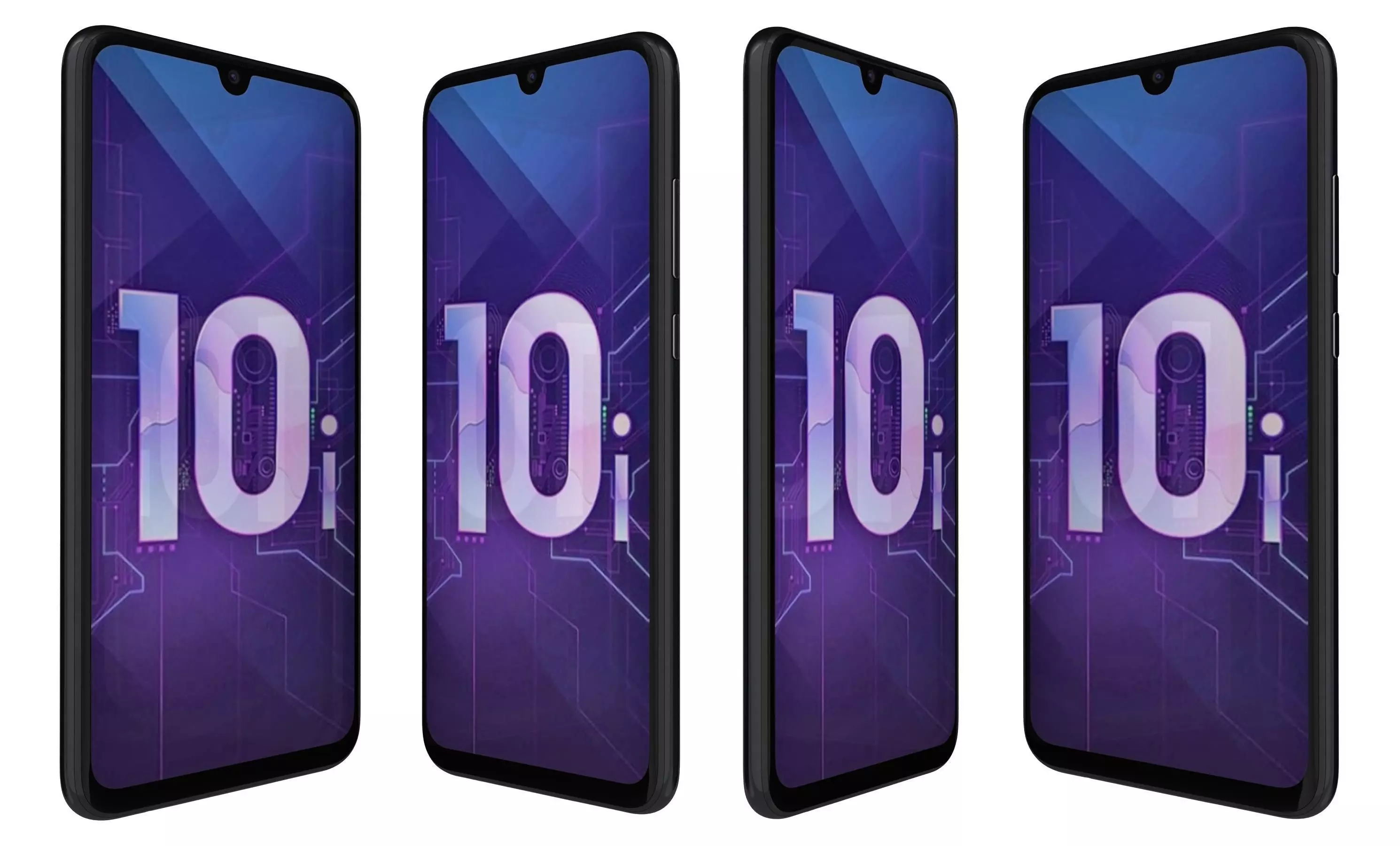 Honor 20 Lite All Colors High Poly  3D model_11