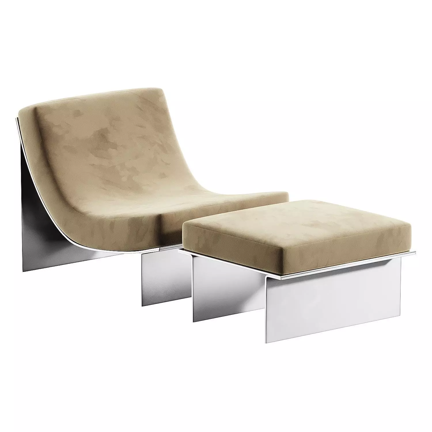 armchair kollen lounge 3D model_3