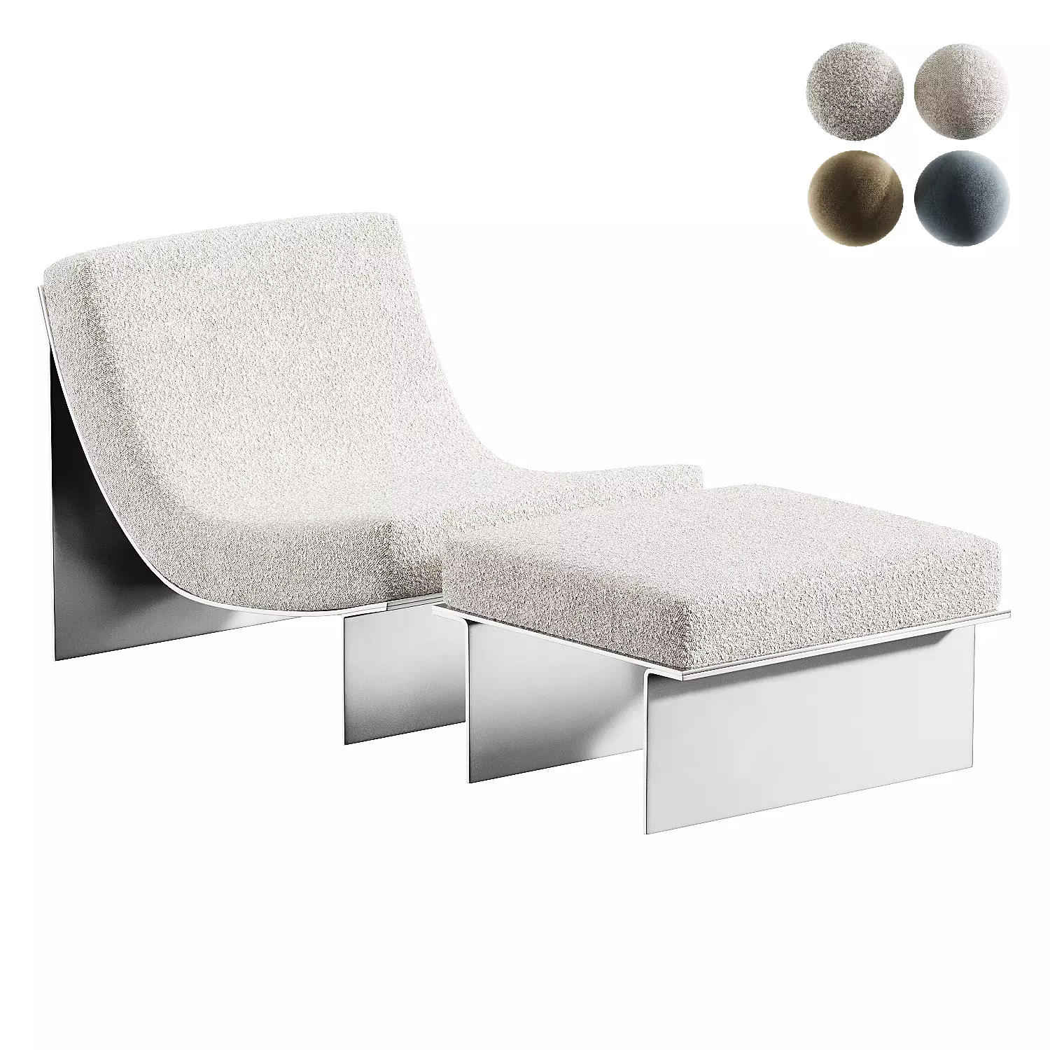 armchair kollen lounge 3D model_0