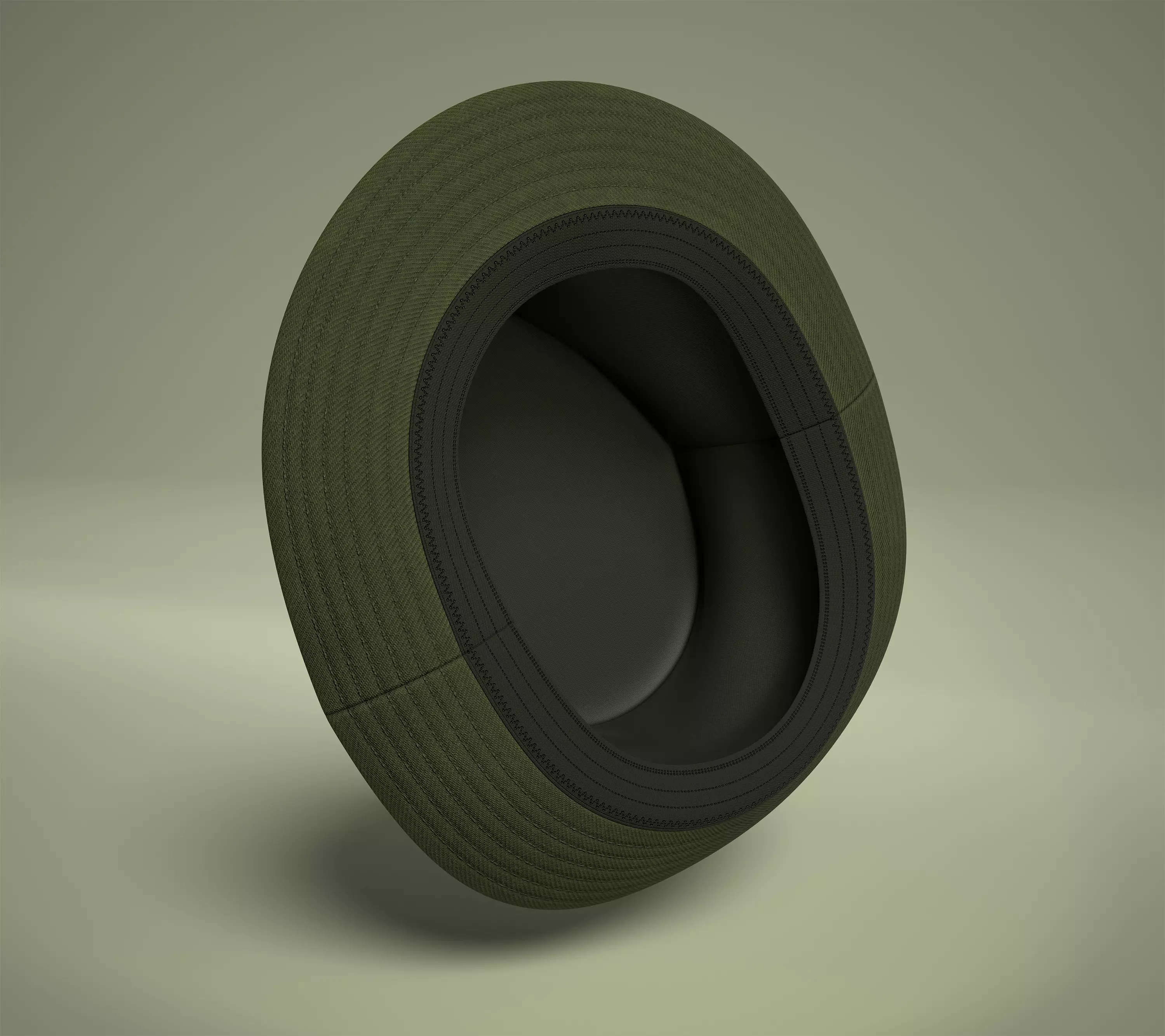 Realistic Fedora Hat 3D Model - PBR Texture - 3 LODs Low-poly 3D model_5