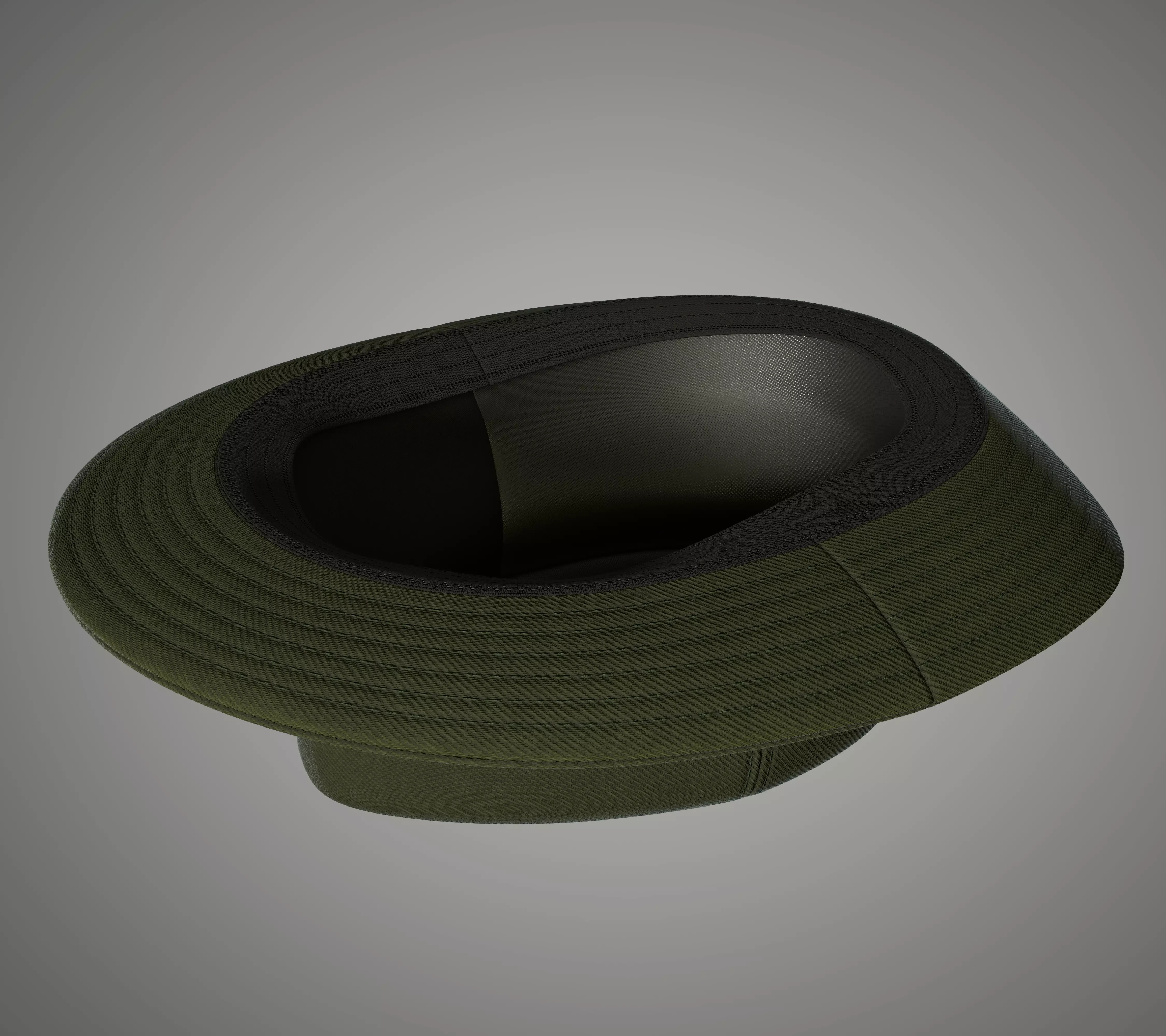 Realistic Fedora Hat 3D Model - PBR Texture - 3 LODs Low-poly 3D model_11