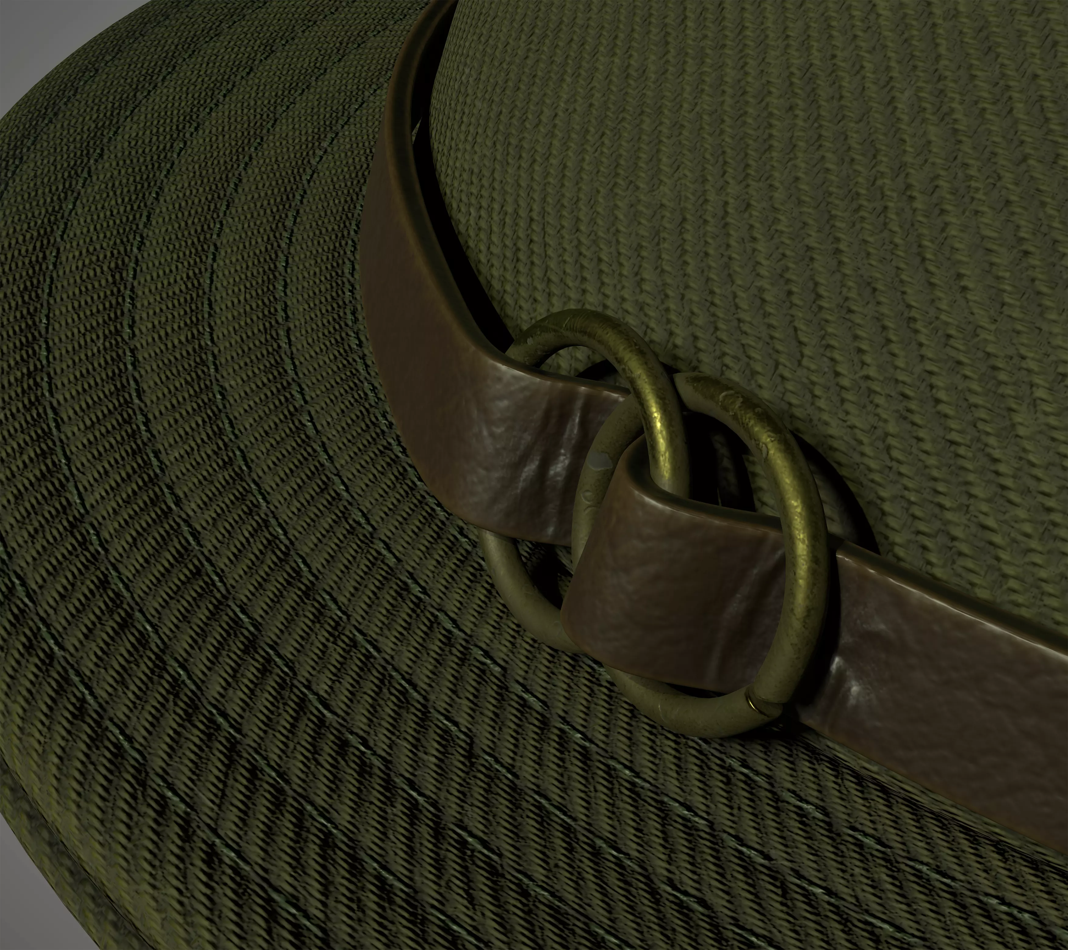 Realistic Fedora Hat 3D Model - PBR Texture - 3 LODs Low-poly 3D model_8