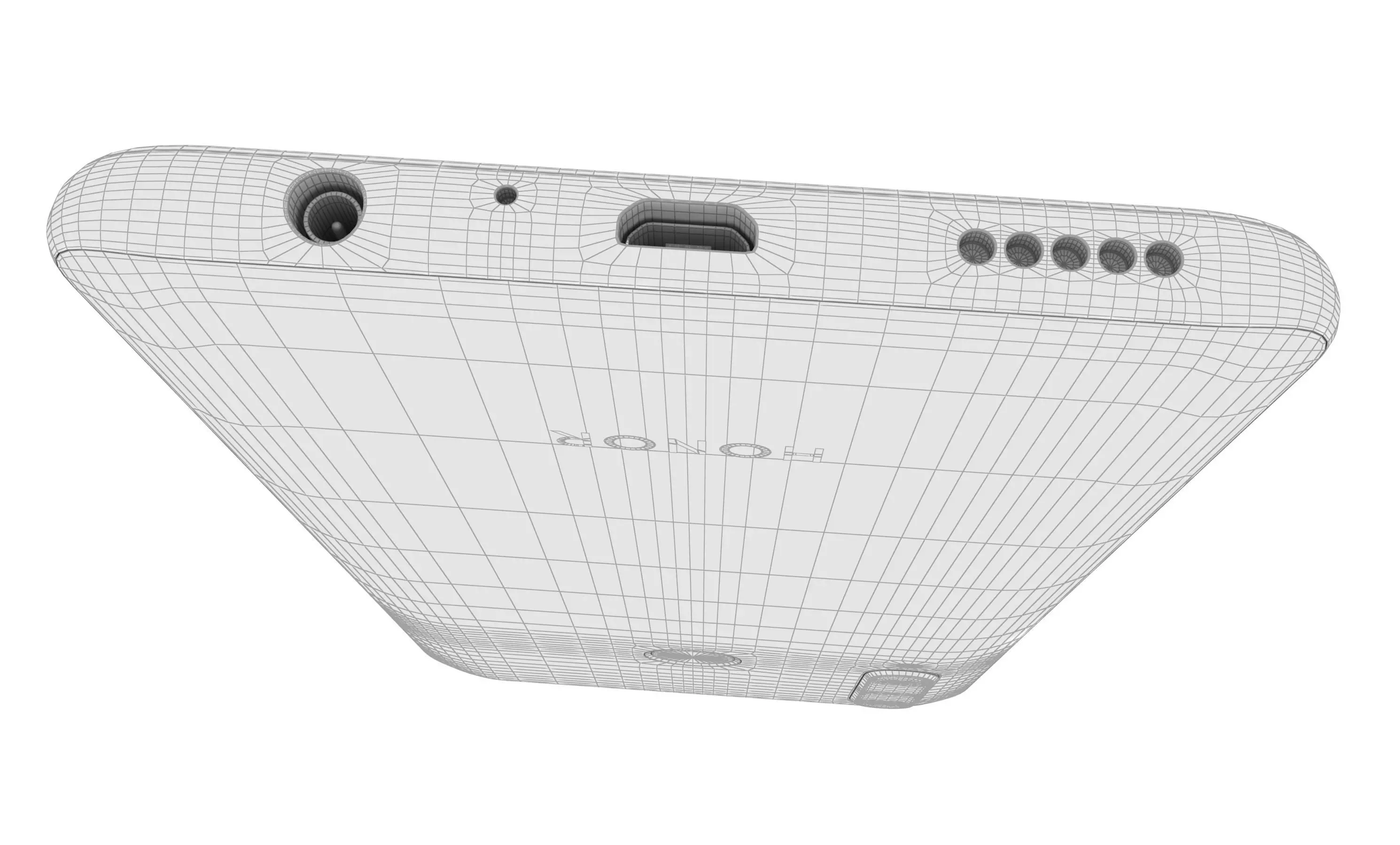 Honor 20 Lite Phantom Blue High Poly 3D model_16