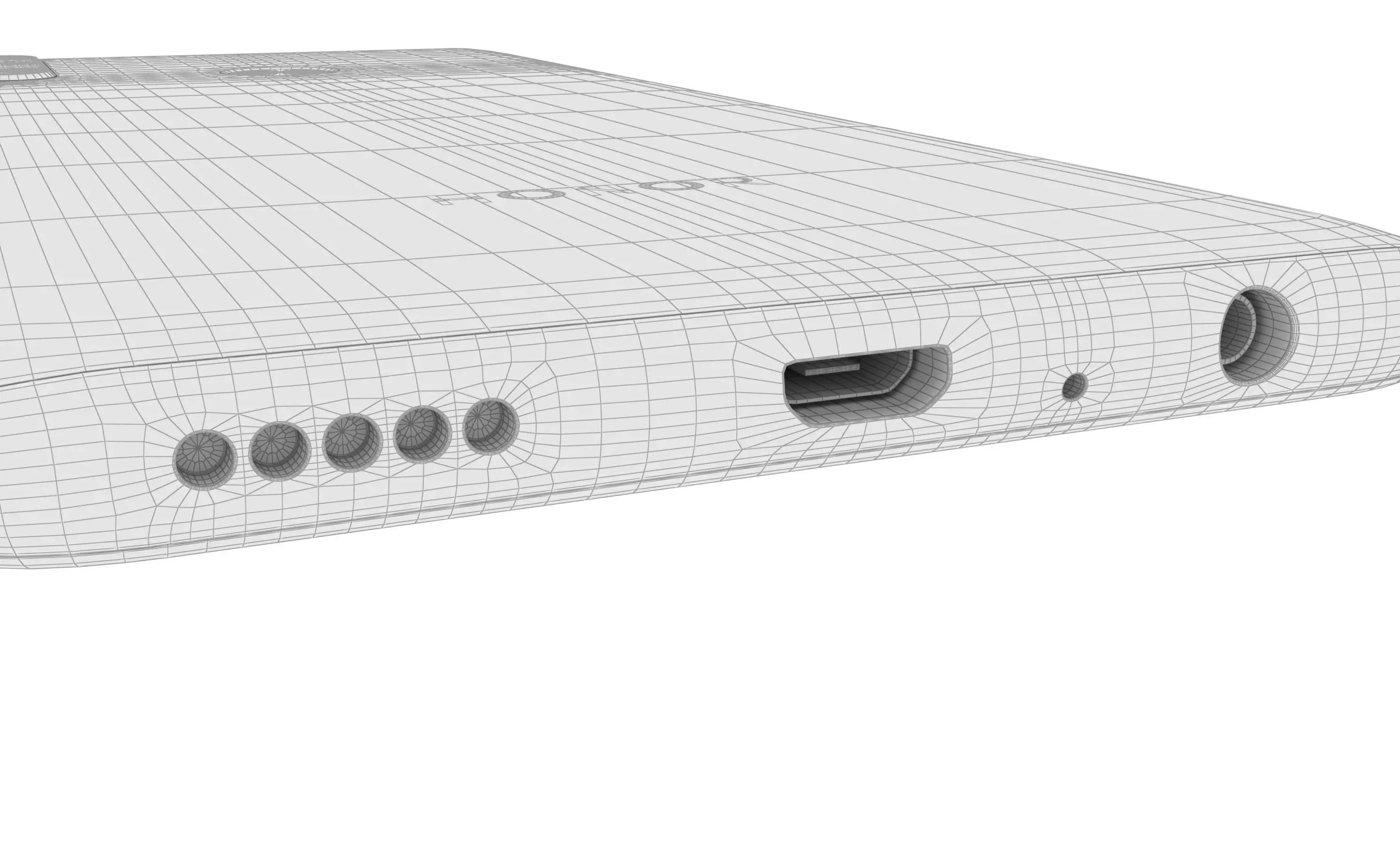 Honor 20 Lite Phantom Blue High Poly 3D model_23