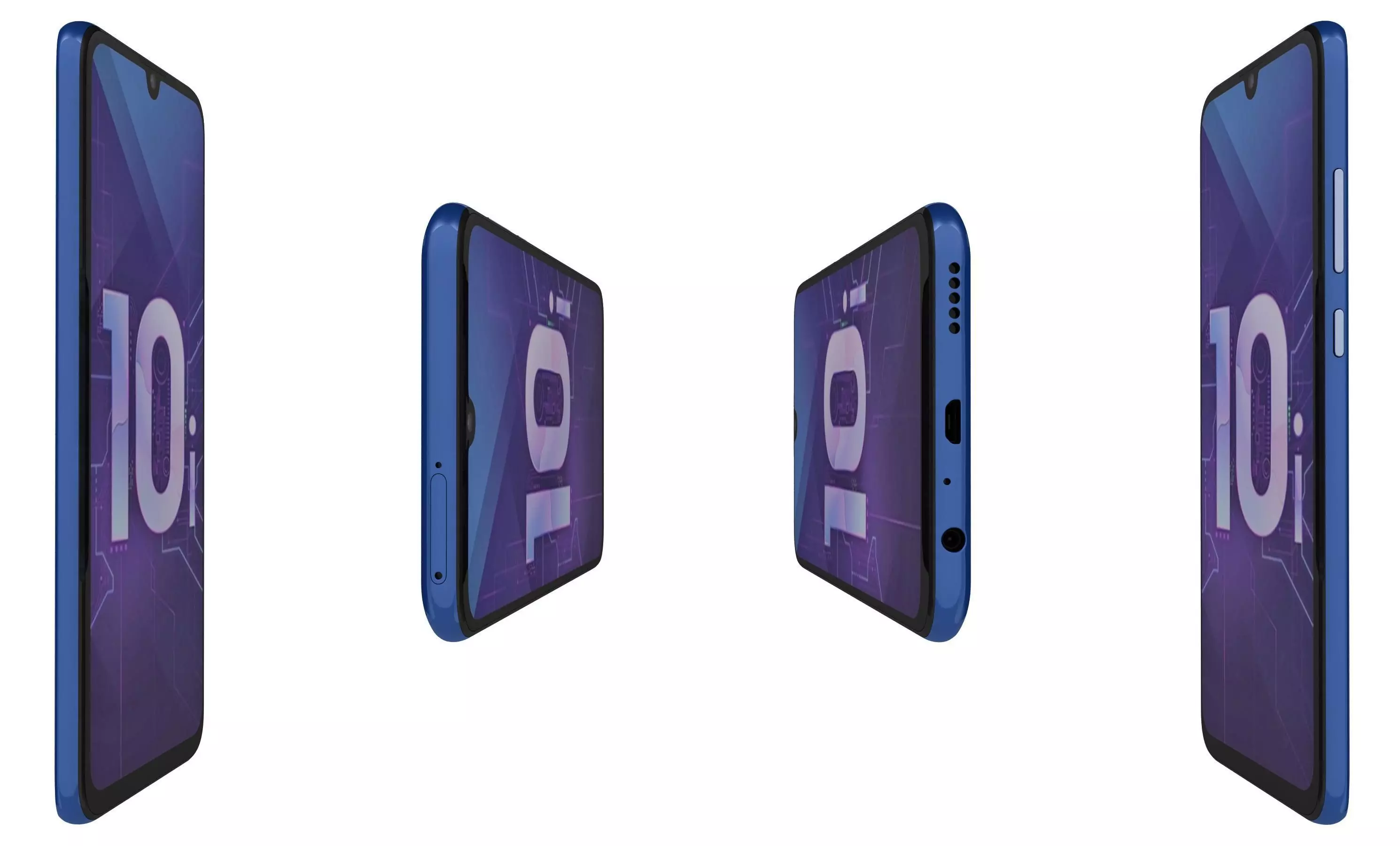 Honor 20 Lite Phantom Blue High Poly 3D model_2