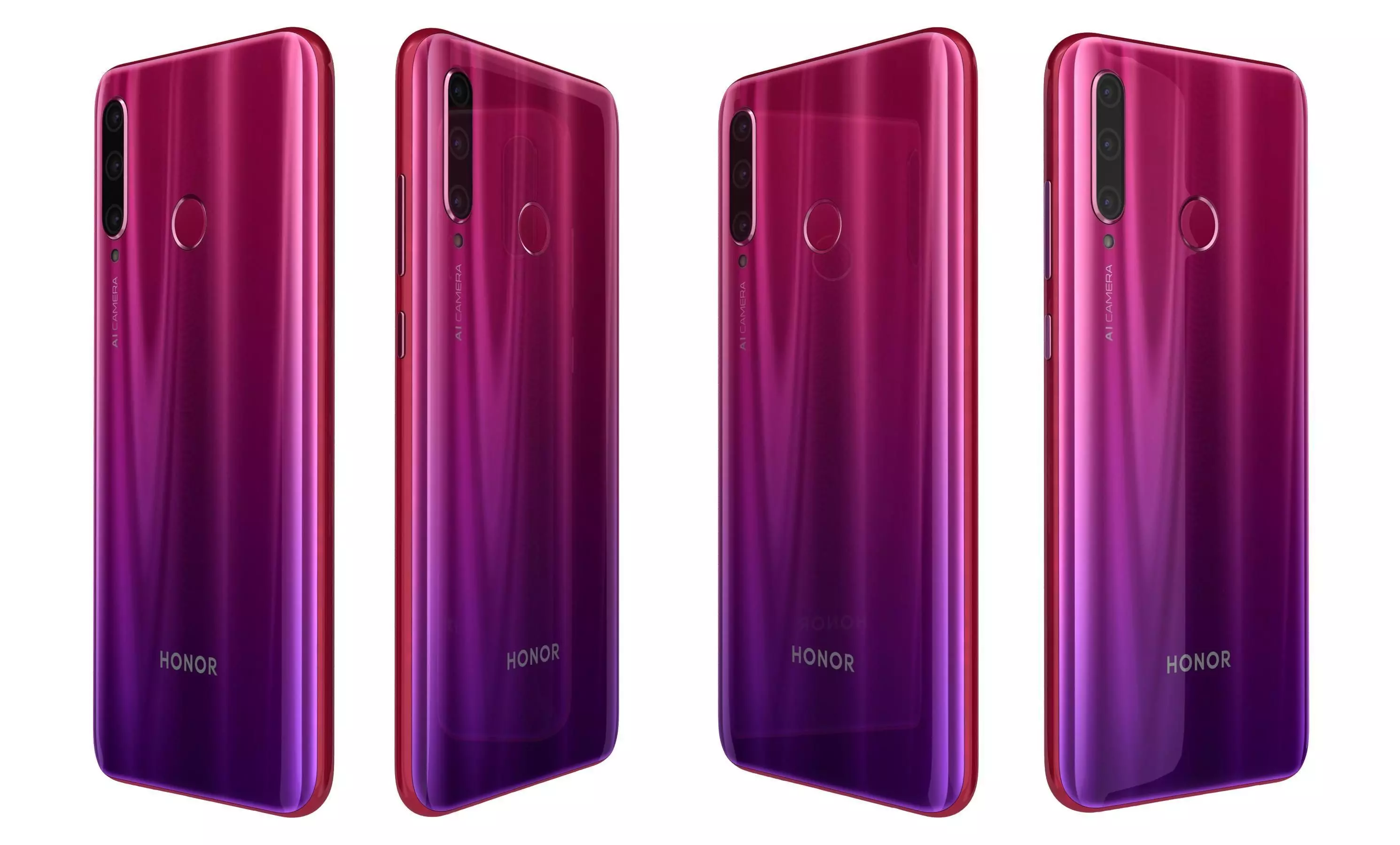 Honor 20 Lite Phantom Red High Poly  3D model_26