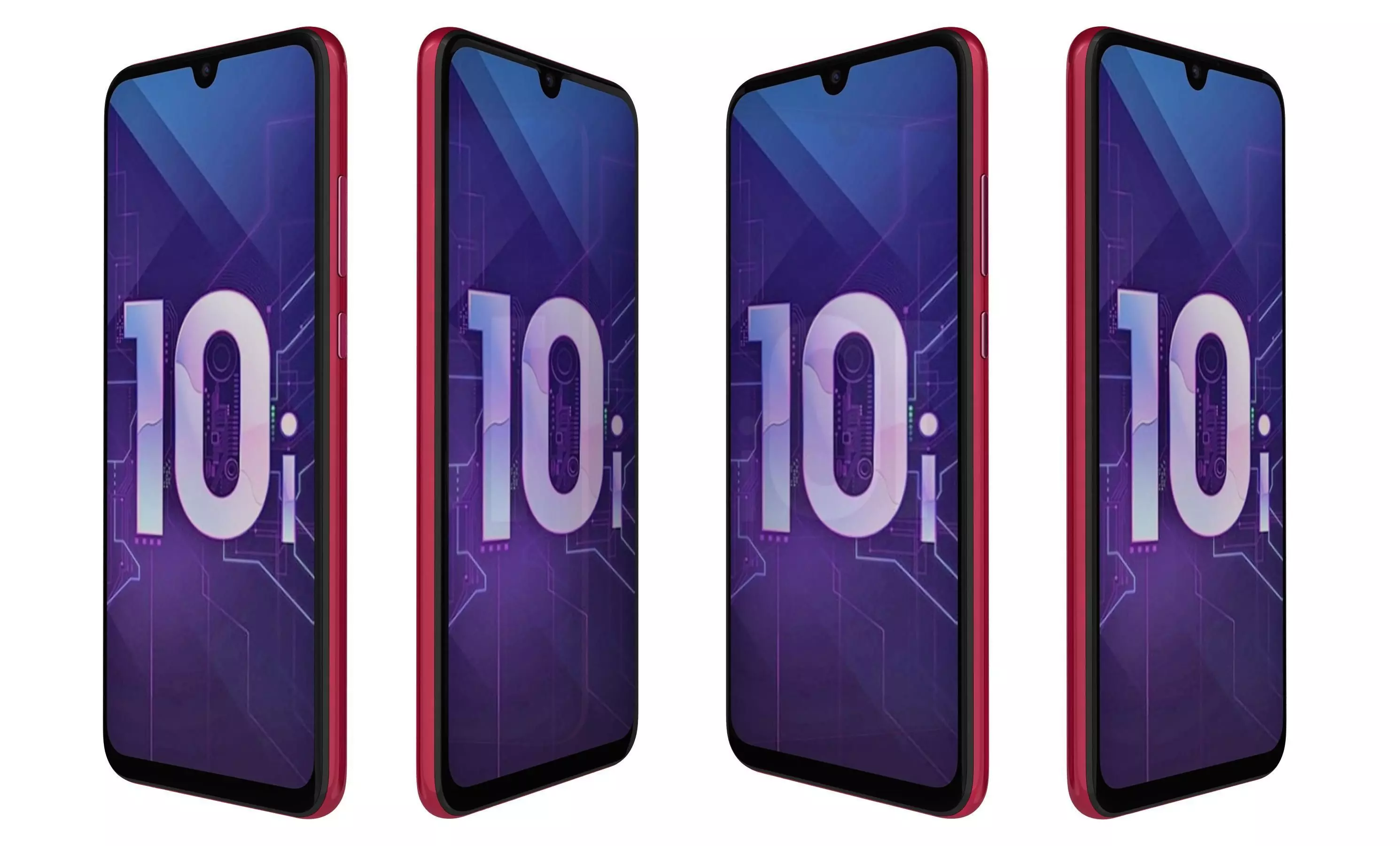 Honor 20 Lite Phantom Red High Poly  3D model_28