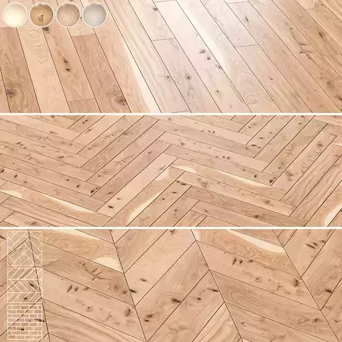 Boen Oak and  Ash Parquet Flooring - 5 Pro Layouts-4 Materials