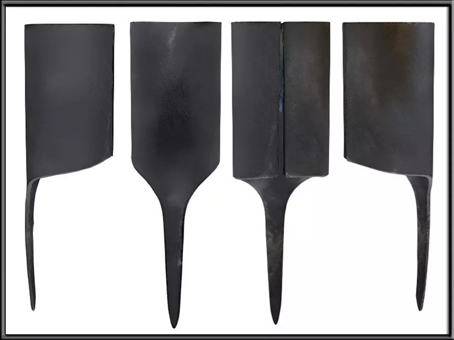 Medieval Candleholder with Nail Low-poly 3D model_0