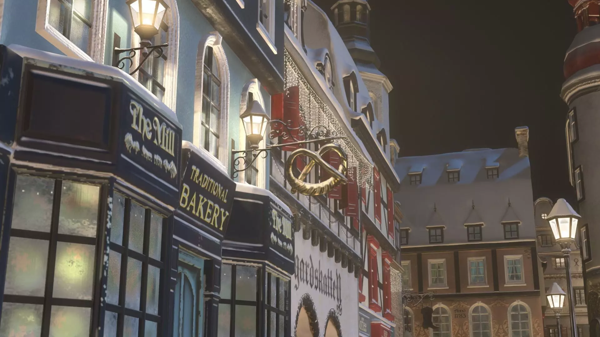 Town Square Christmas 3D model 3D model_42