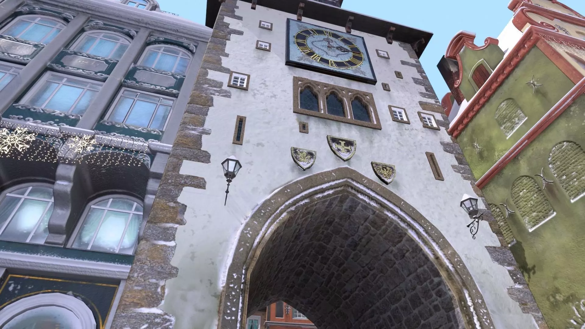 Town Square Christmas 3D model 3D model_7