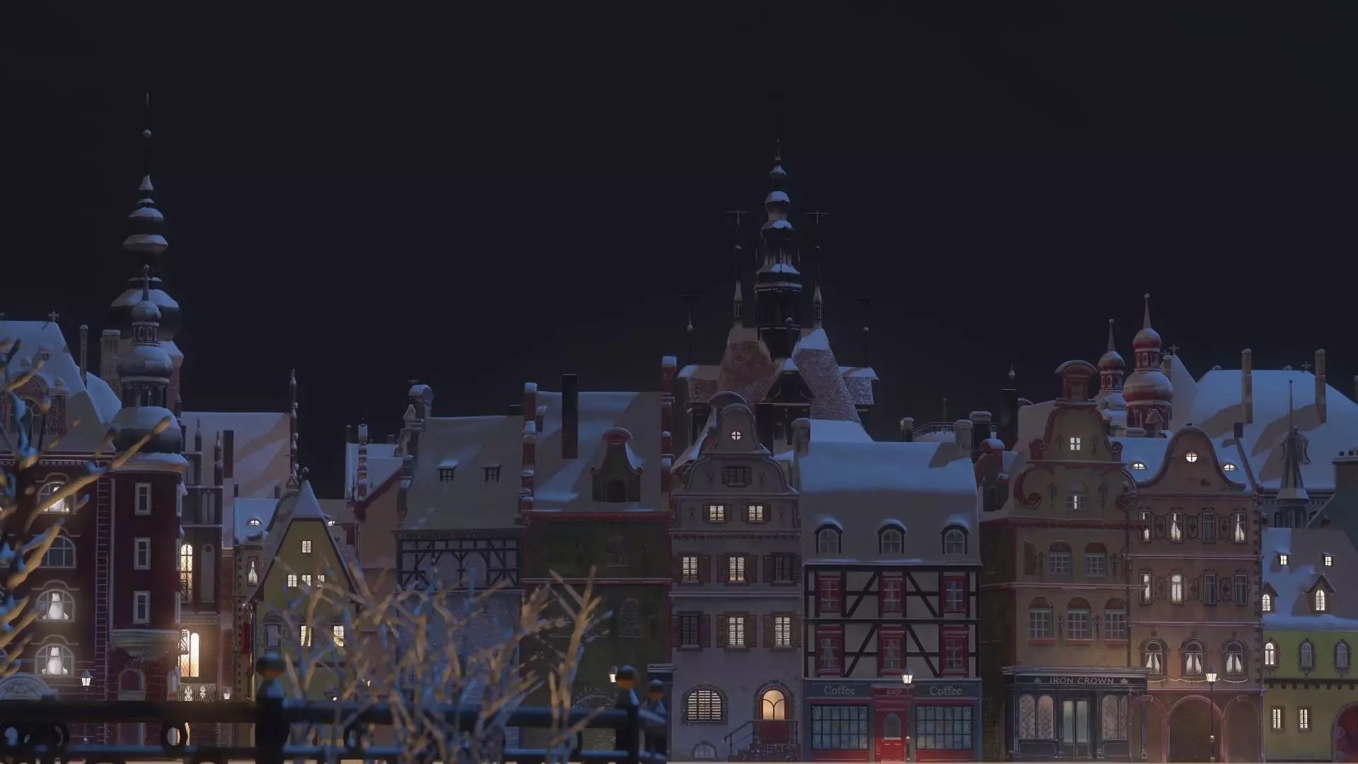 Town Square Christmas 3D model 3D model_20