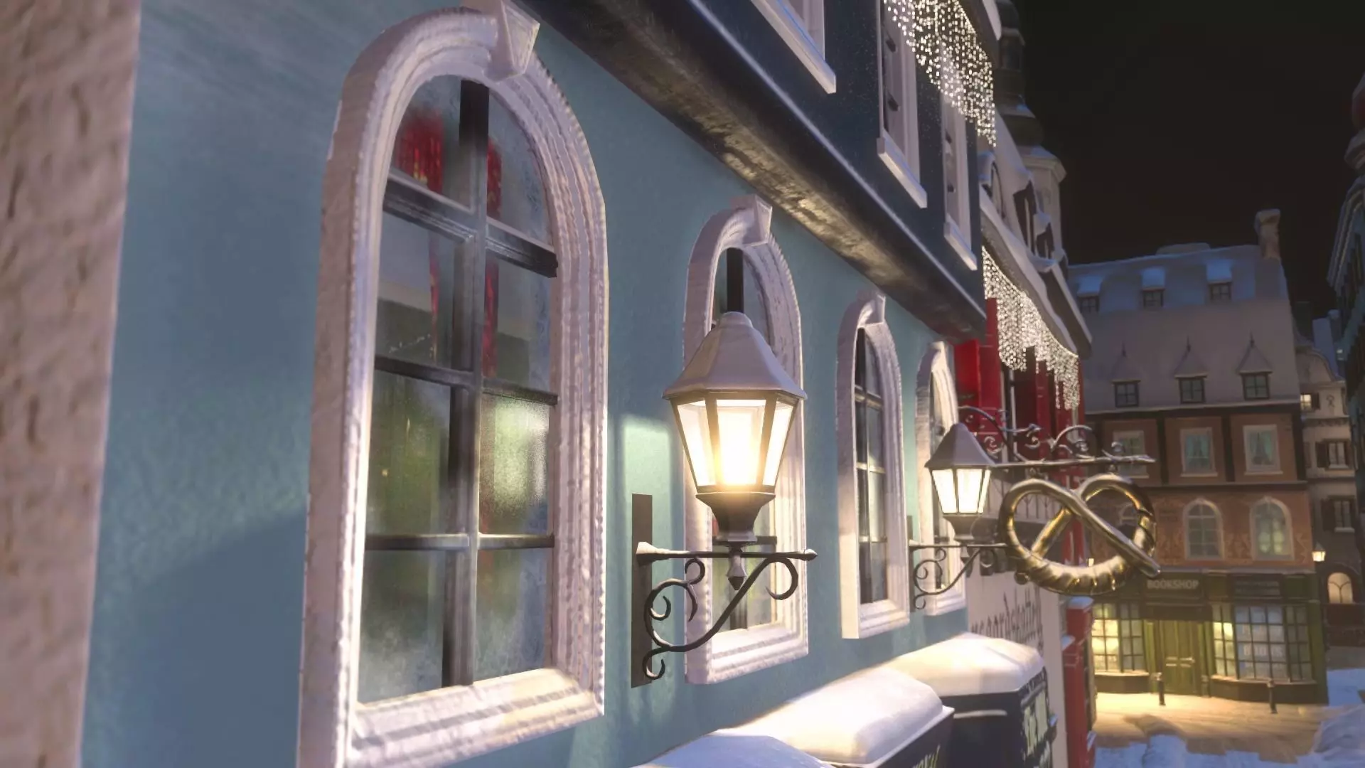 Town Square Christmas 3D model 3D model_35