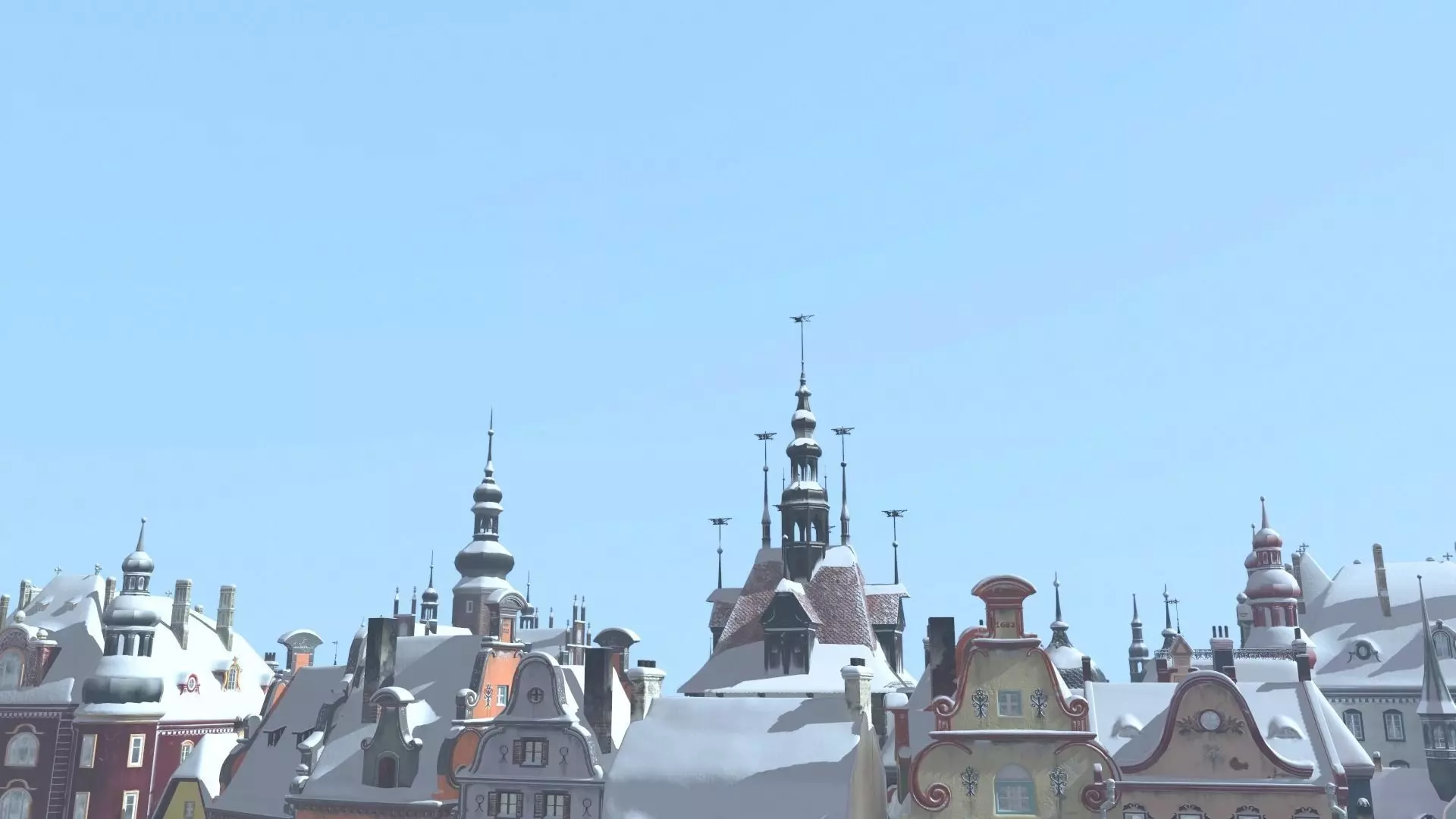 Town Square Christmas 3D model 3D model_23