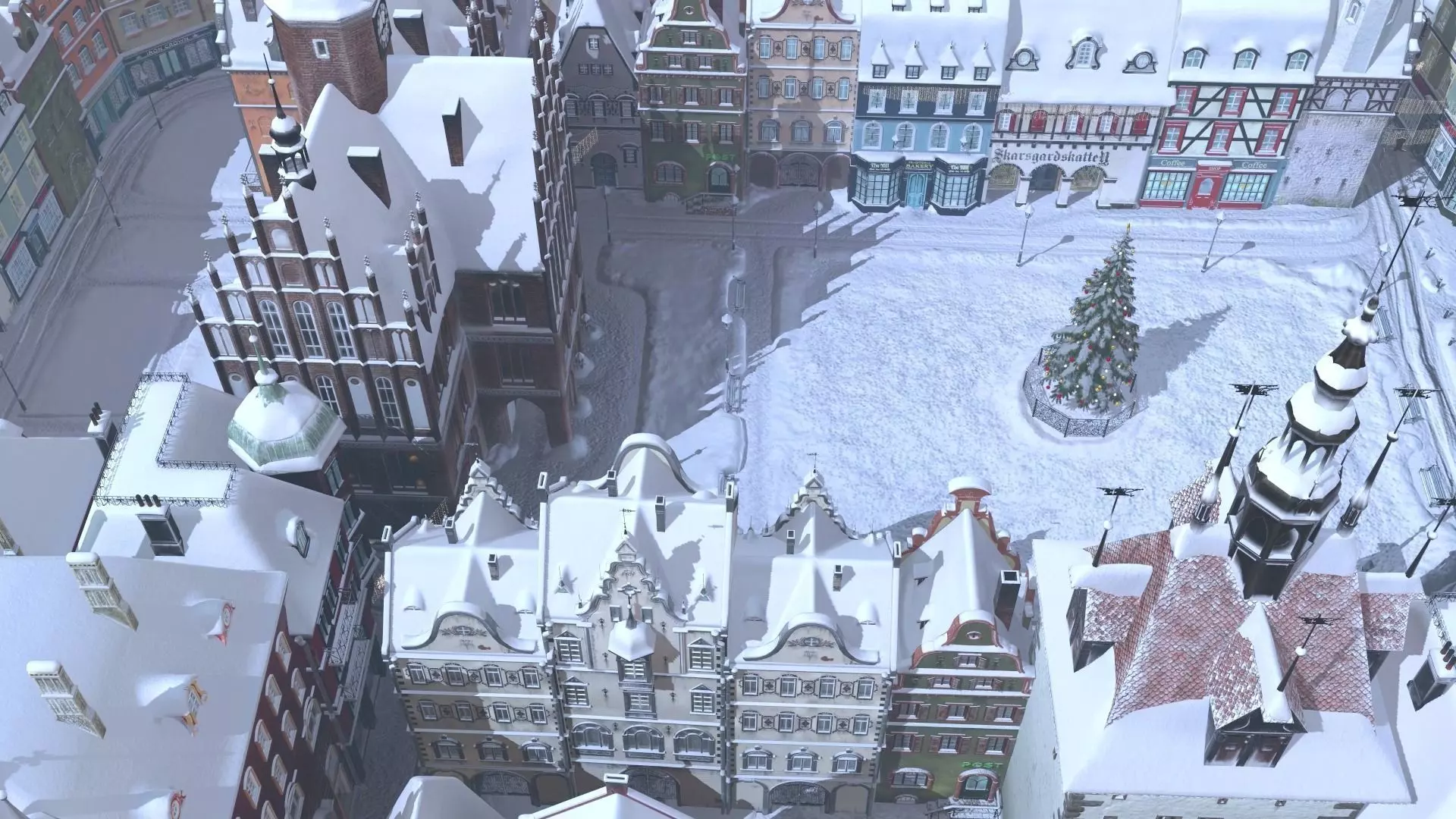 Town Square Christmas 3D model 3D model_12