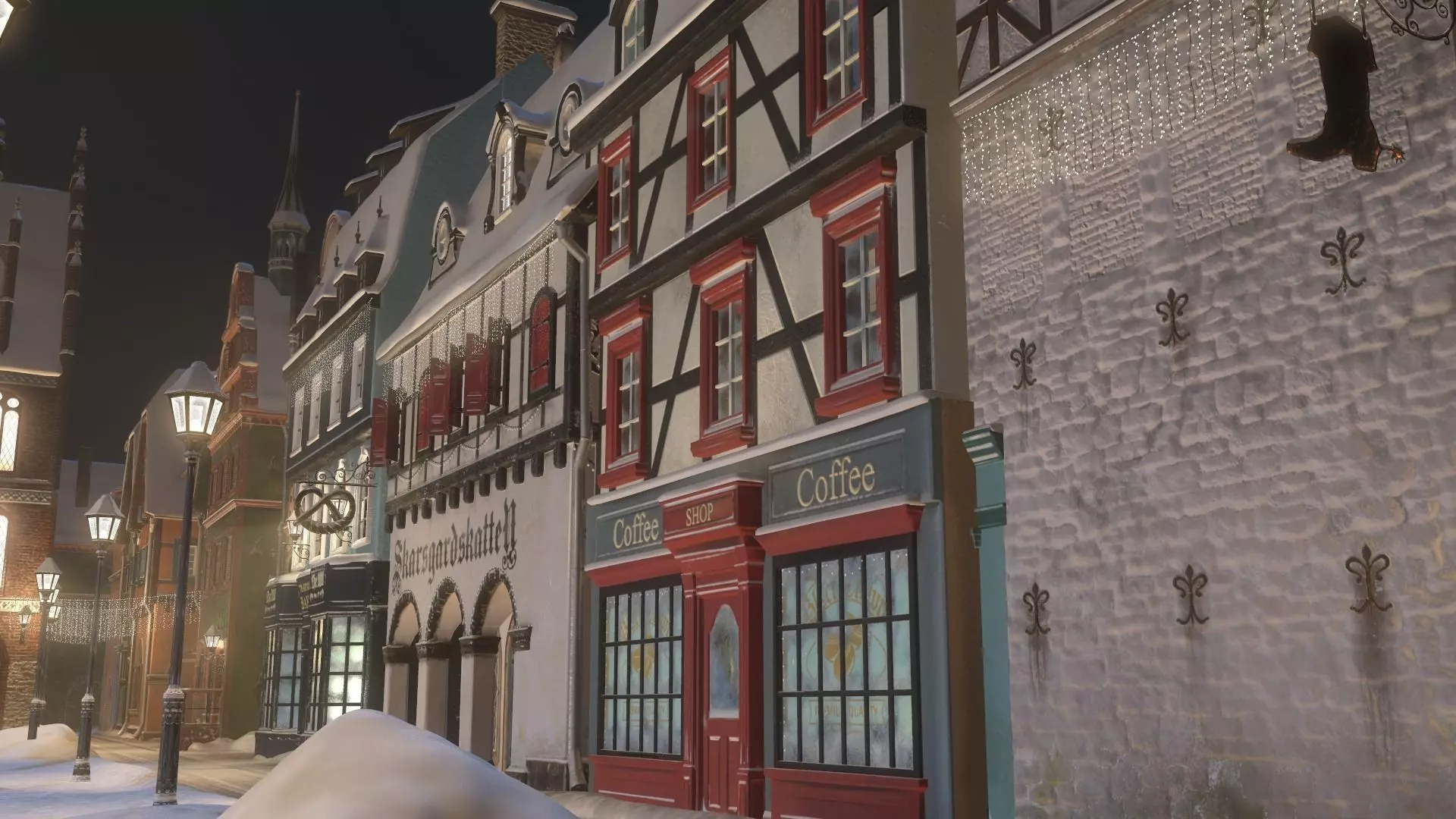 Town Square Christmas 3D model 3D model_44