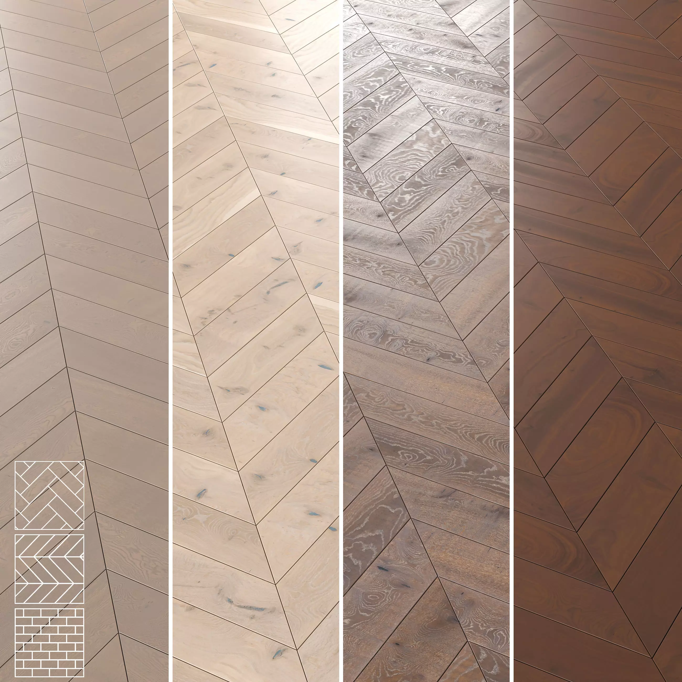 Boen Parquet Wood Floor Collection - 5 Layouts -Set 07 Texture_3
