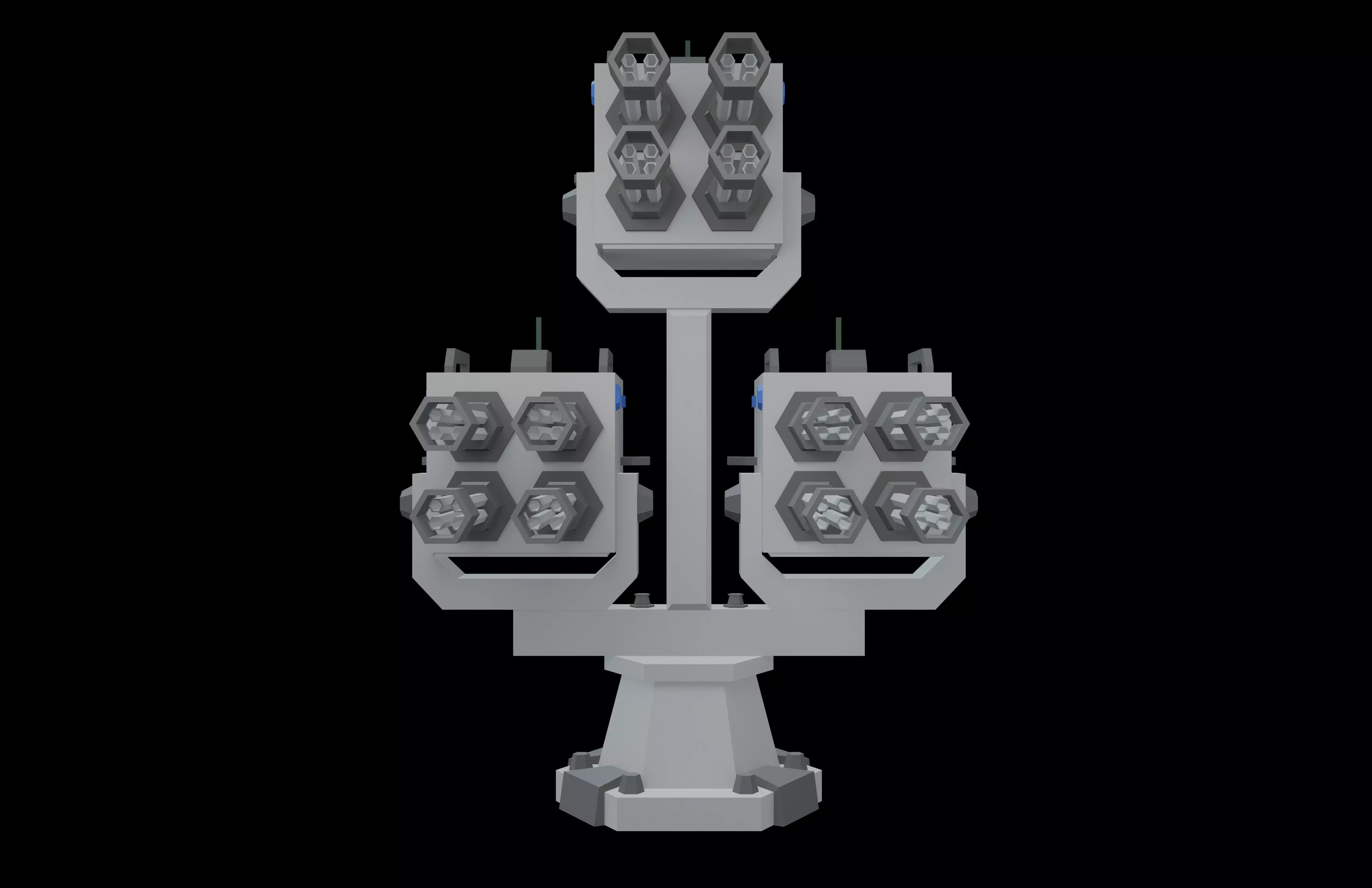 Tower Defence Mechanical v6 001 Low-poly 3D model_1