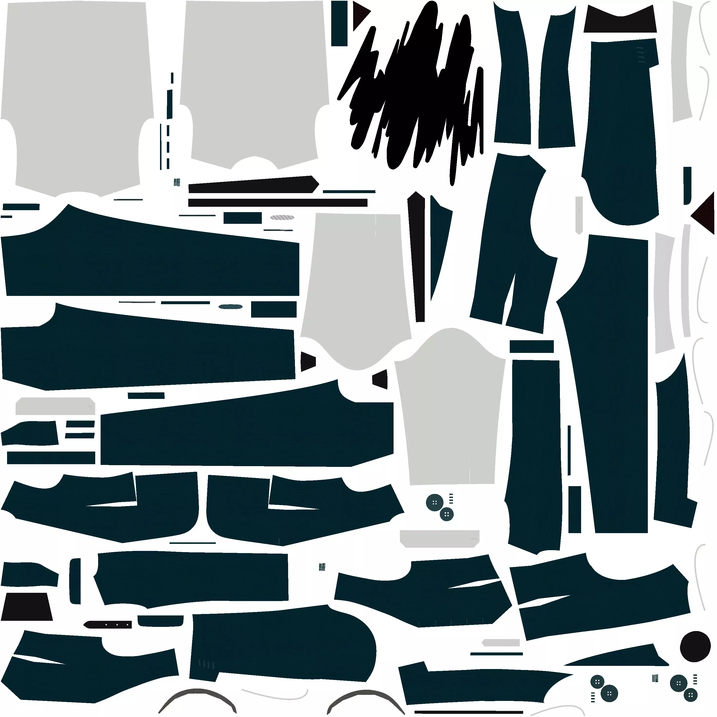 mens suit 3D model_9