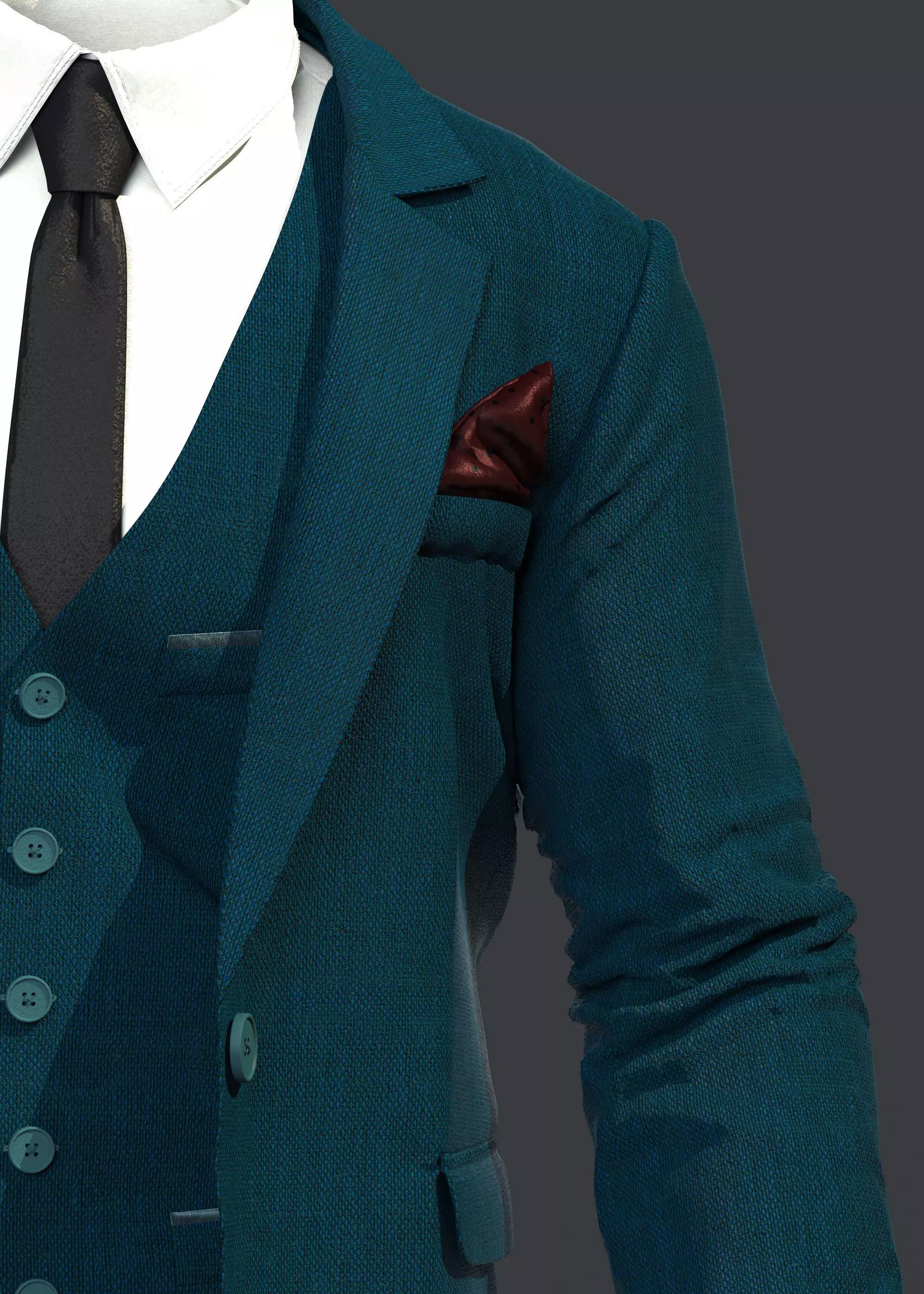 mens suit 3D model_8