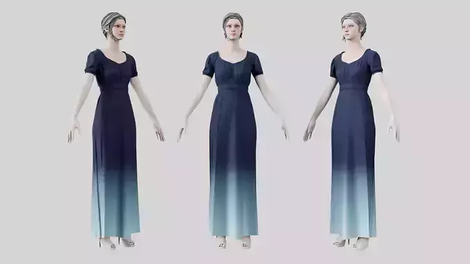 Dress 04 Yankees Blue