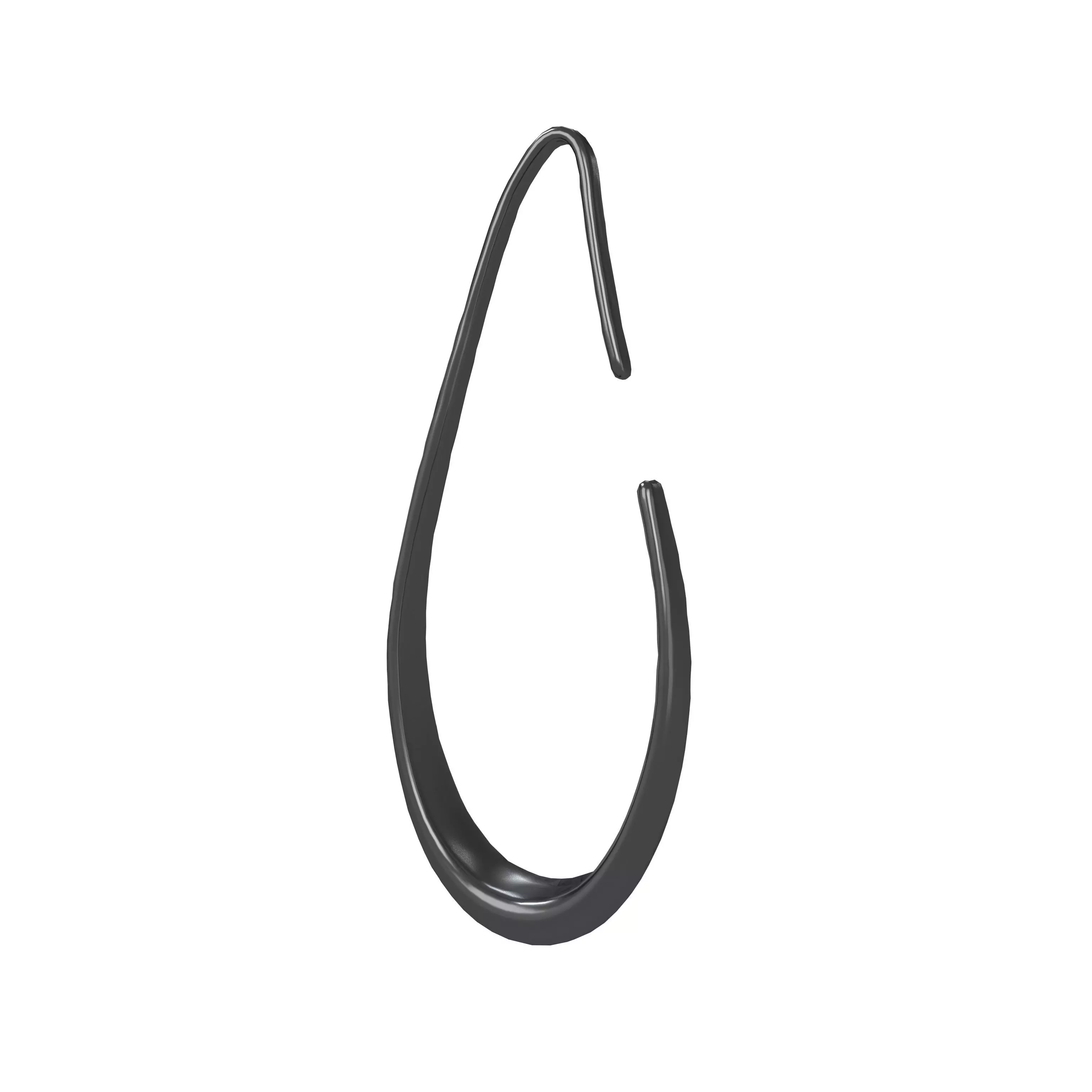 Water Drops Shape Earring v1 003 Low-poly 3D model_0