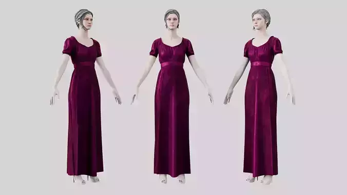 Dress 04 Plum Velvet