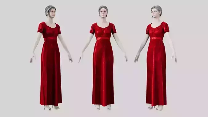 Dress 04 Ruby Velvet
