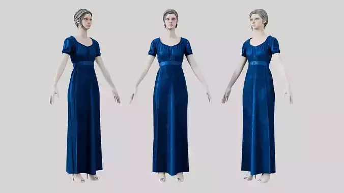 Dress 04 Sapphire Velvet