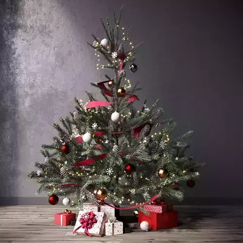 Christmas tree set 1 3D model