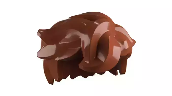 Custom3Dprint Minifigure Accessory - Minifigure Hair S2 - 072