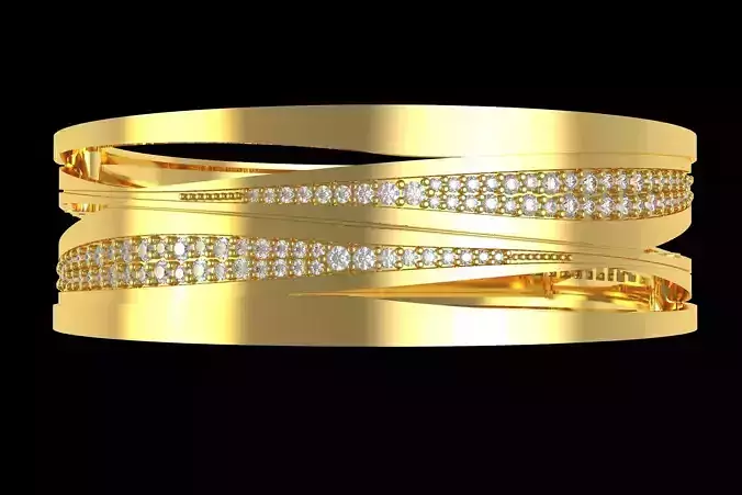Bulgari Rose And Diamond Bracelet
