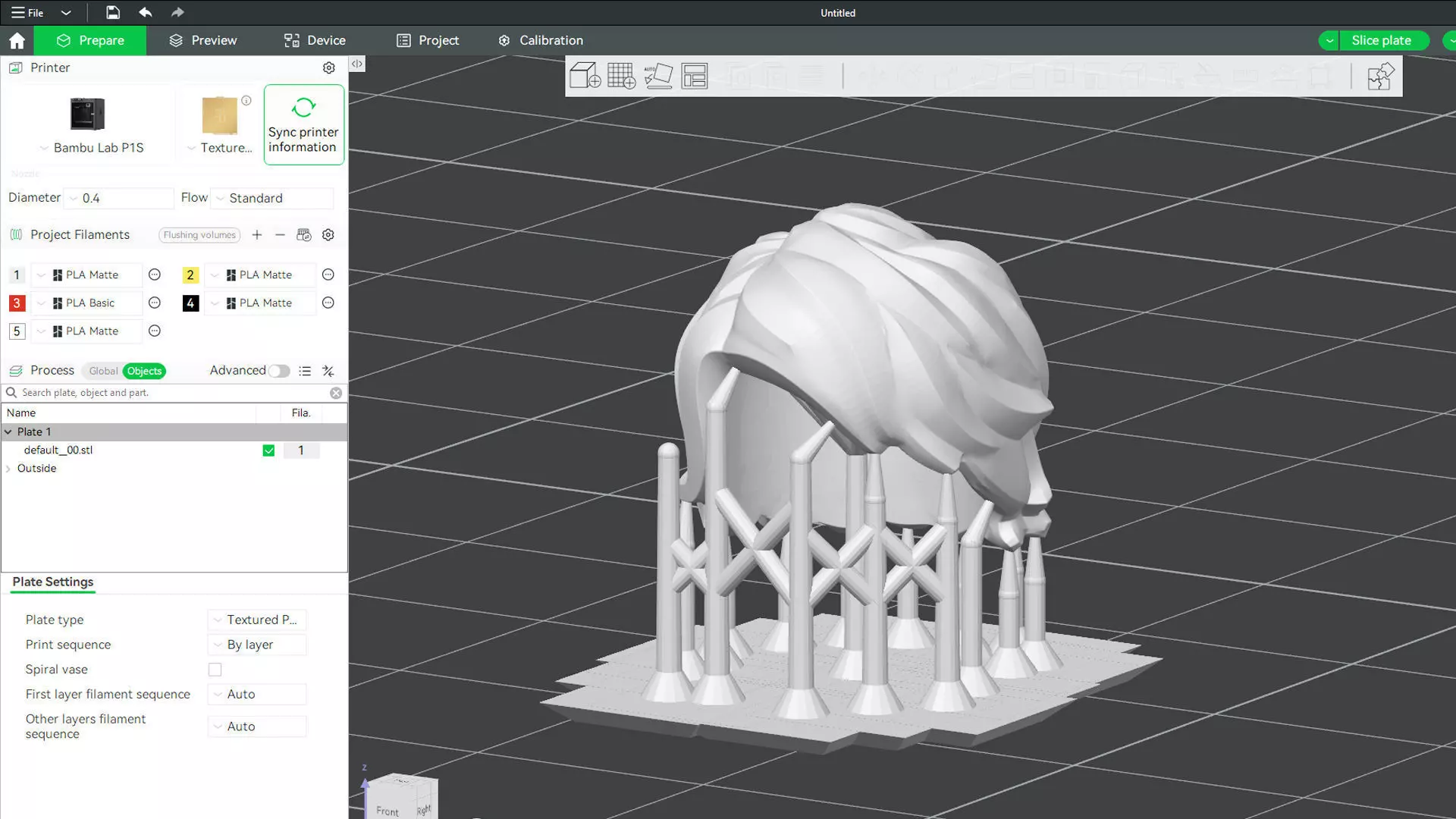 Custom3Dprint Minifigure Accessory - Minifigure Hair S2 - 073 3D print model_2