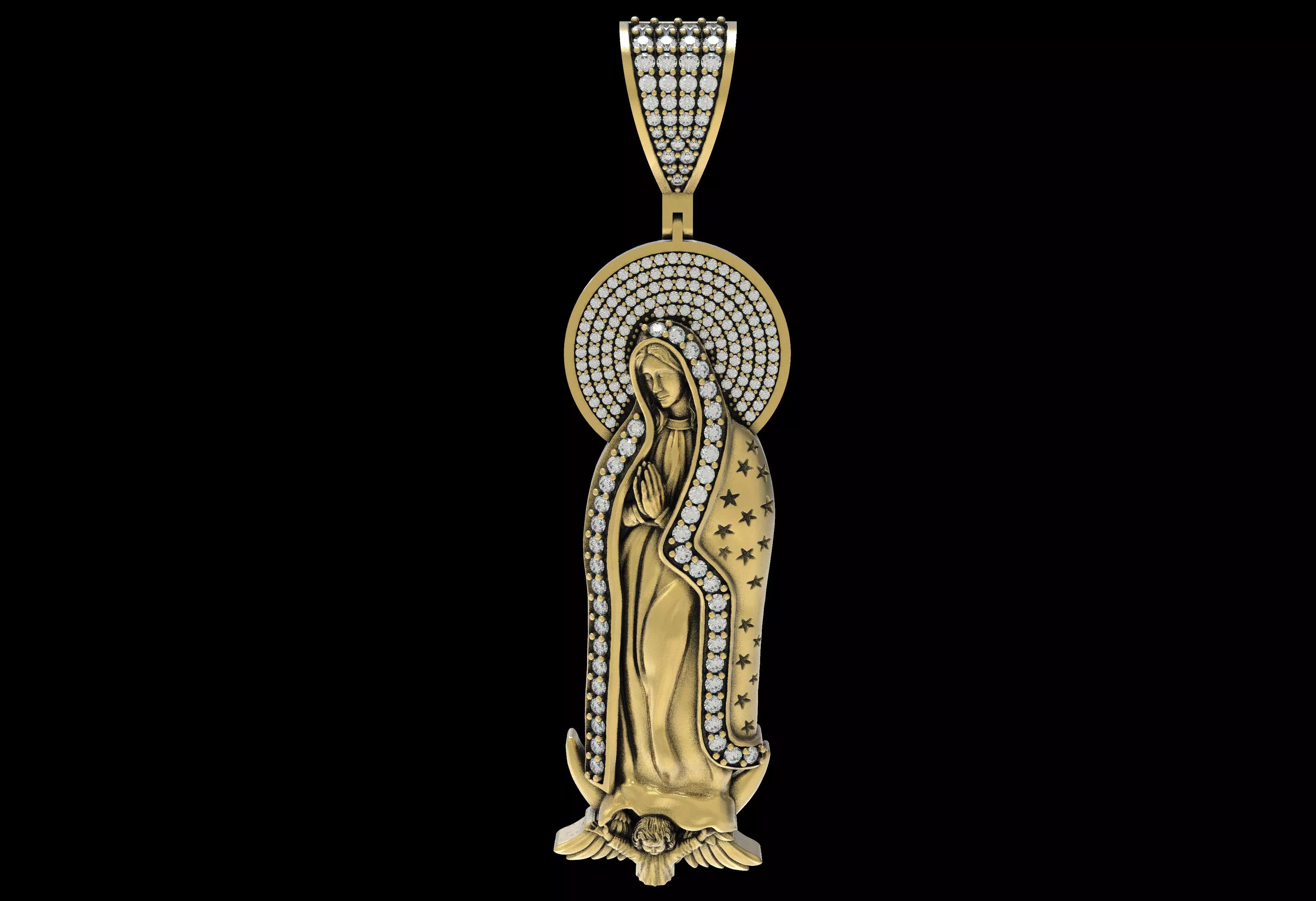 De Virgen De Guadalupe Pendant 3D print model_0