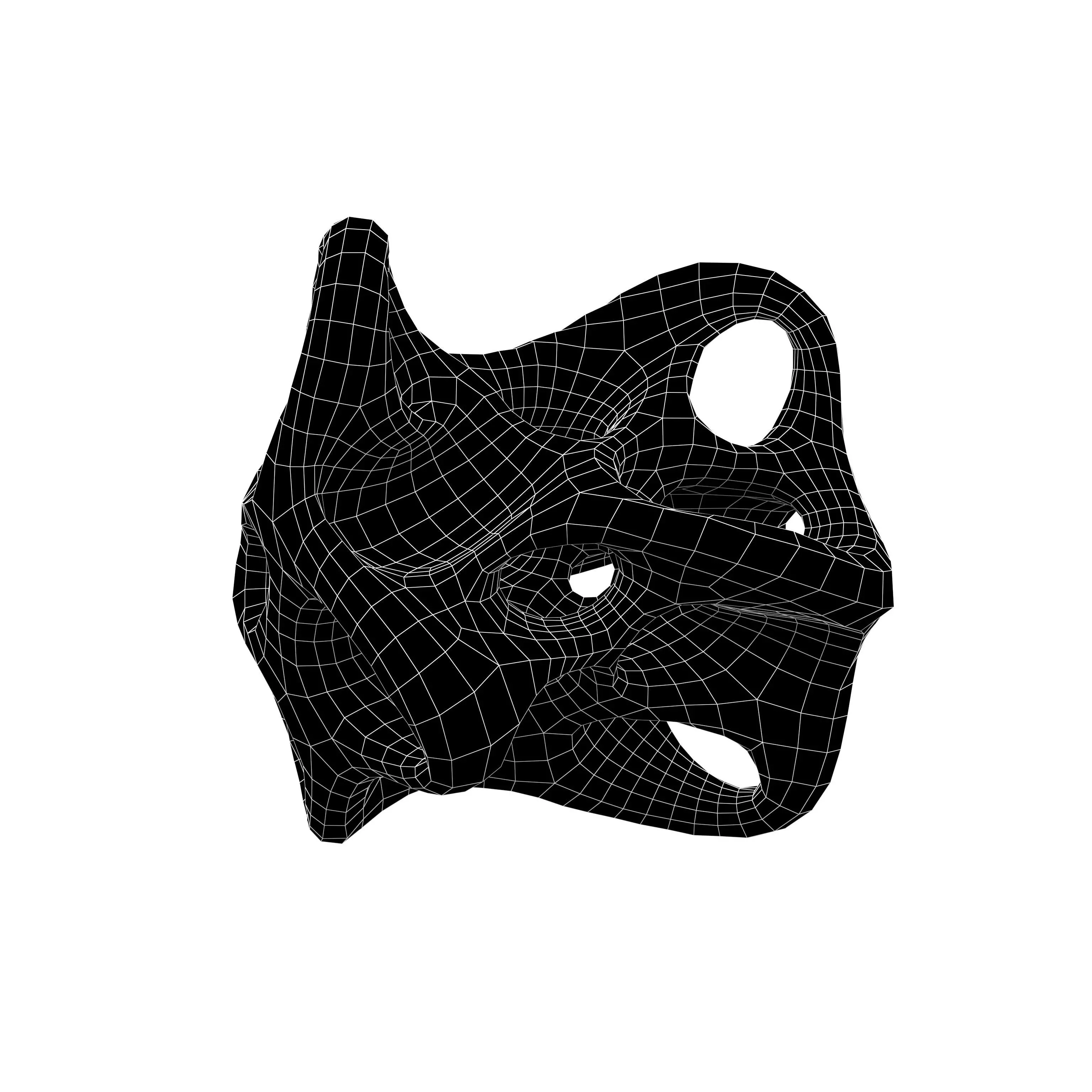 Abstract Shape v27 003 Low-poly 3D model_4