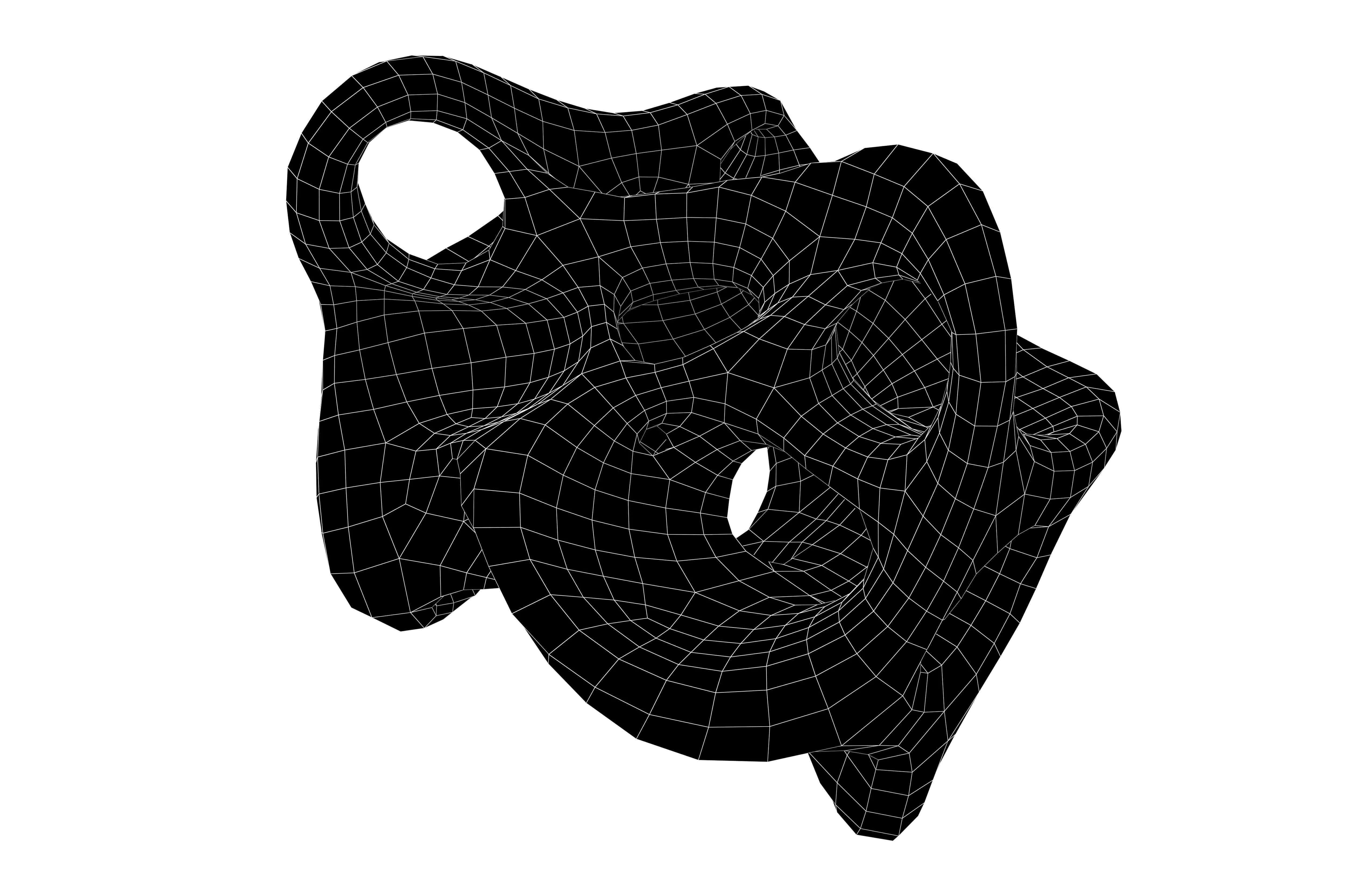 Abstract Shape v27 003 Low-poly 3D model_6