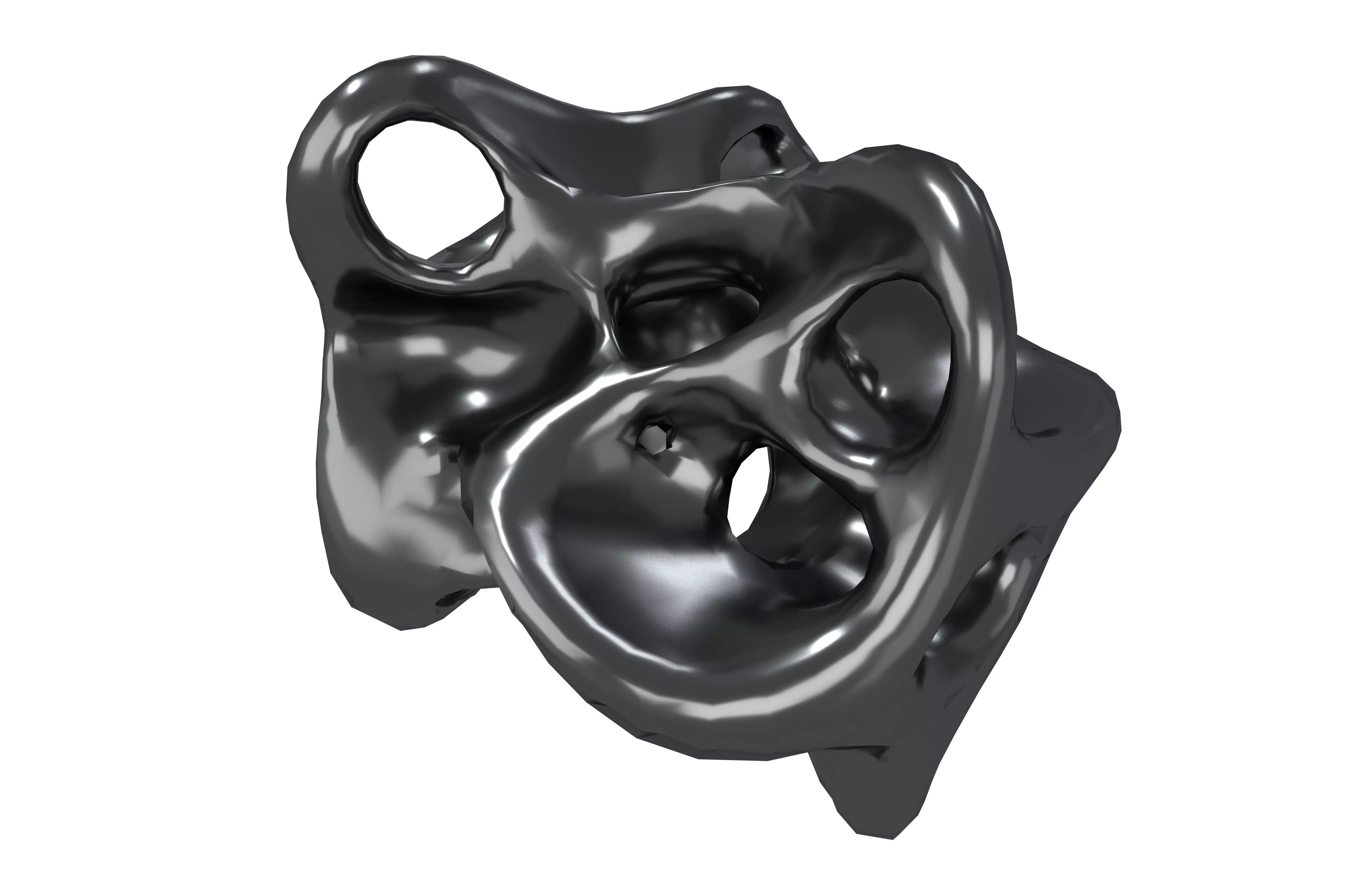 Abstract Shape v27 003 Low-poly 3D model_2