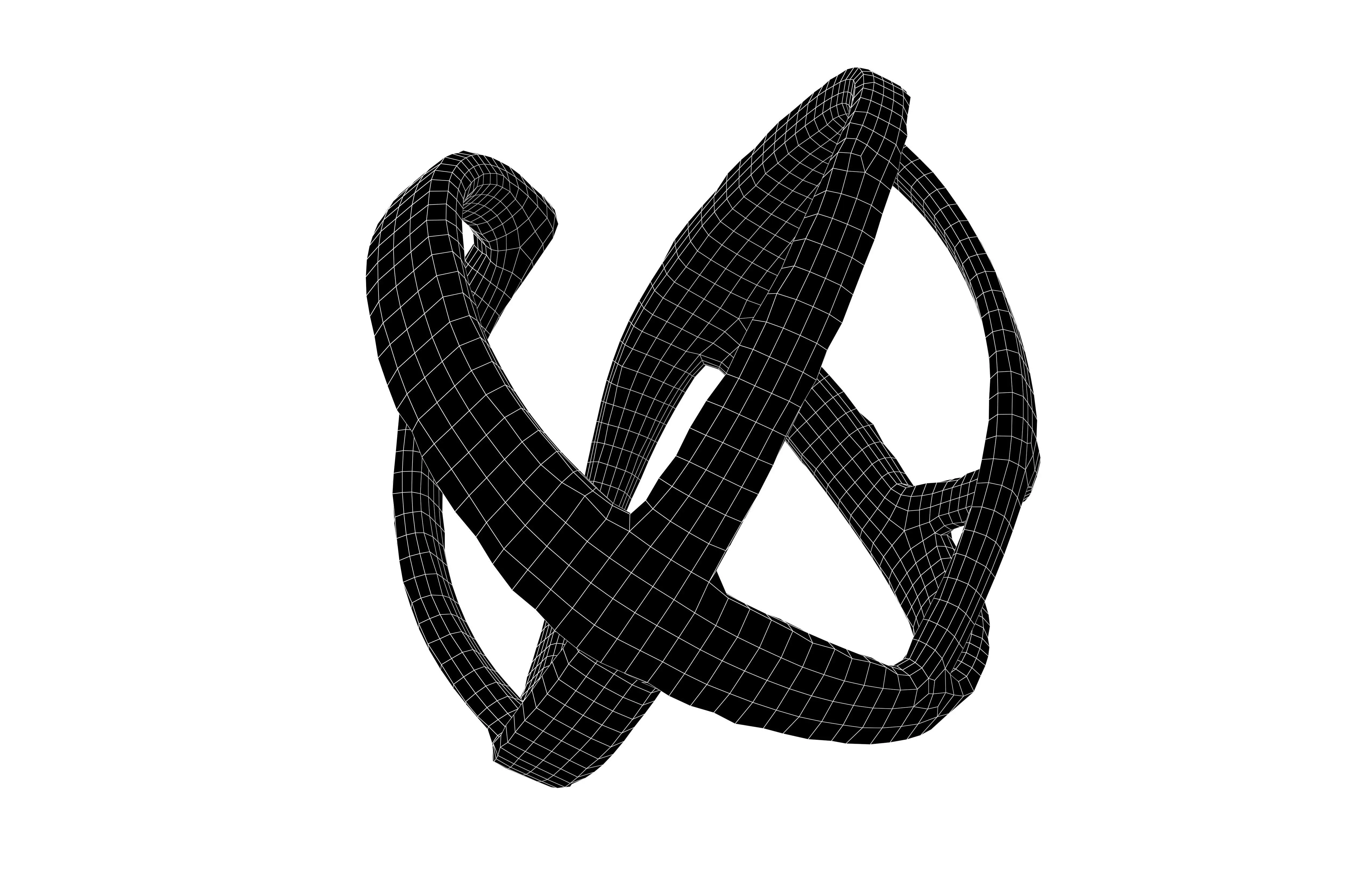 Abstract Shape v28 001 Low-poly 3D model_6