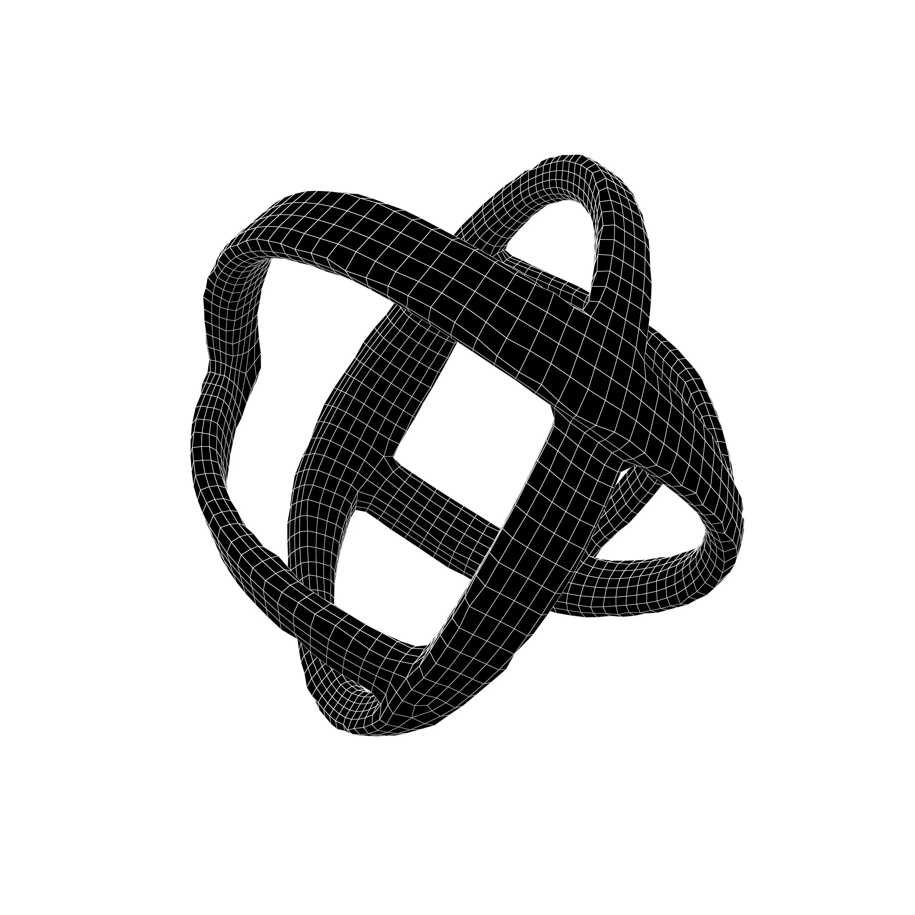 Abstract Shape v28 001 Low-poly 3D model_4