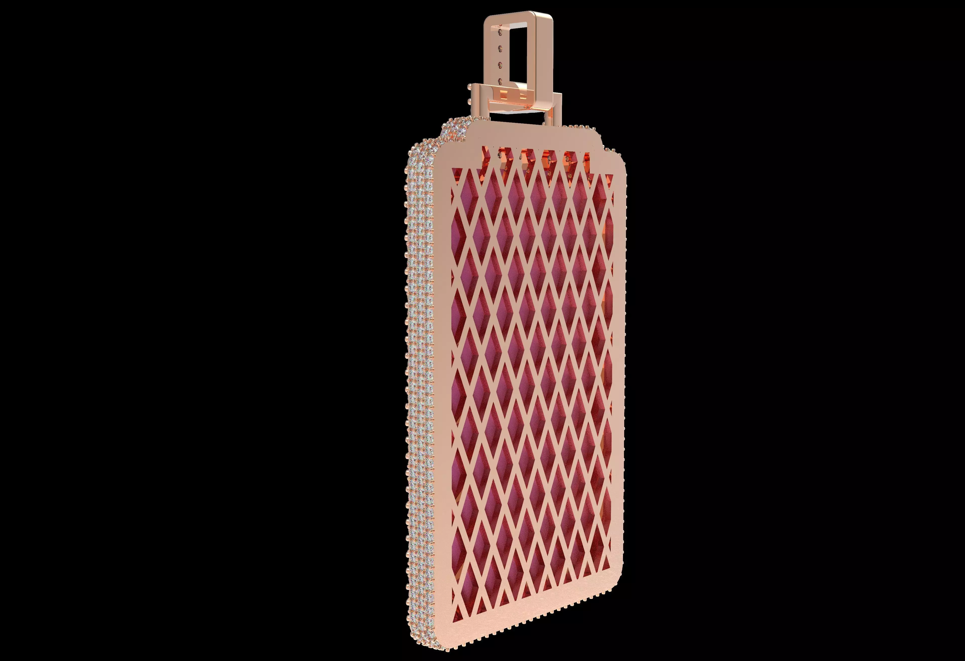 LA FORZA Tarot Card Enamel Pendants 3D print model_14